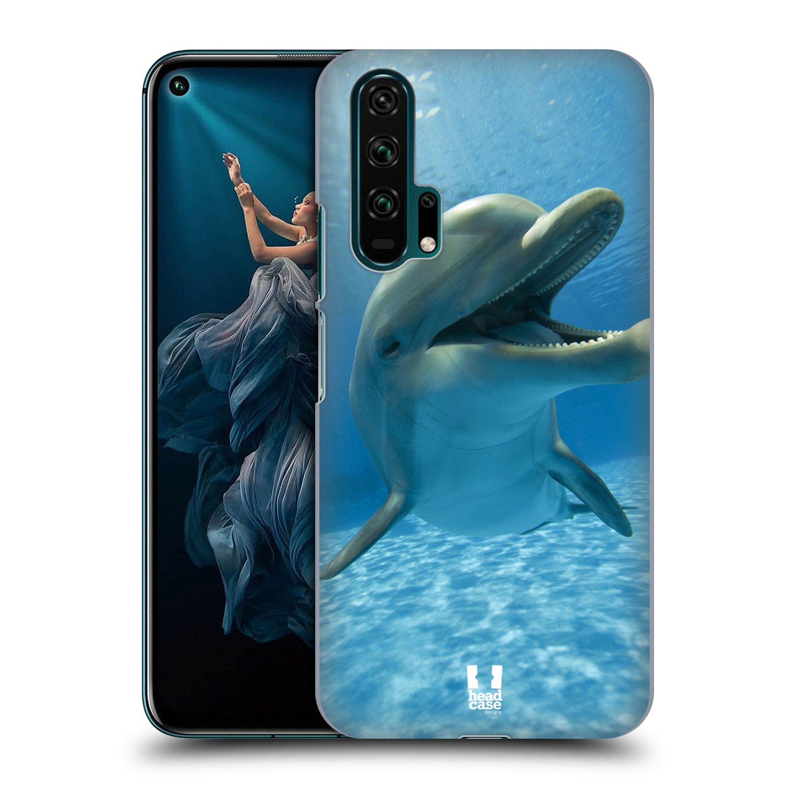 Zadní obal pro mobil Honor 20 PRO - HEAD CASE - Svět zvířat delfín v moři