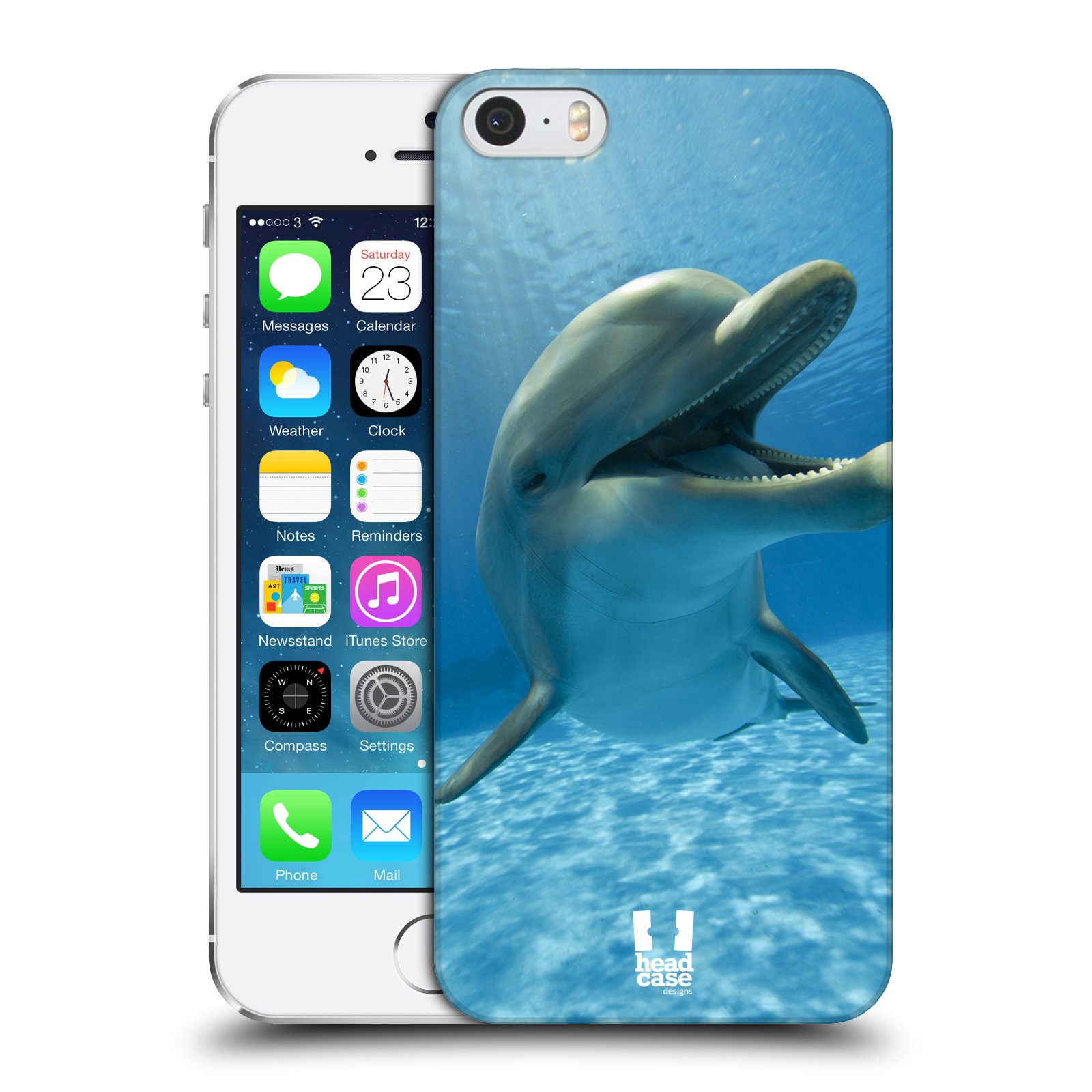 Zadní obal pro mobil Apple Iphone 5/5S/SE 2015 - HEAD CASE - Svět zvířat delfín v moři