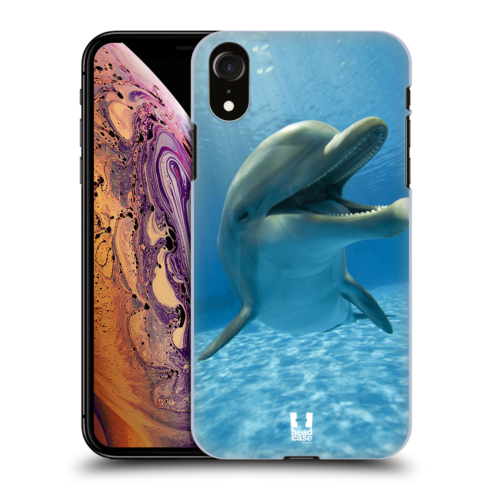 Zadní obal pro mobil Apple Iphone XR - HEAD CASE - Svět zvířat delfín v moři