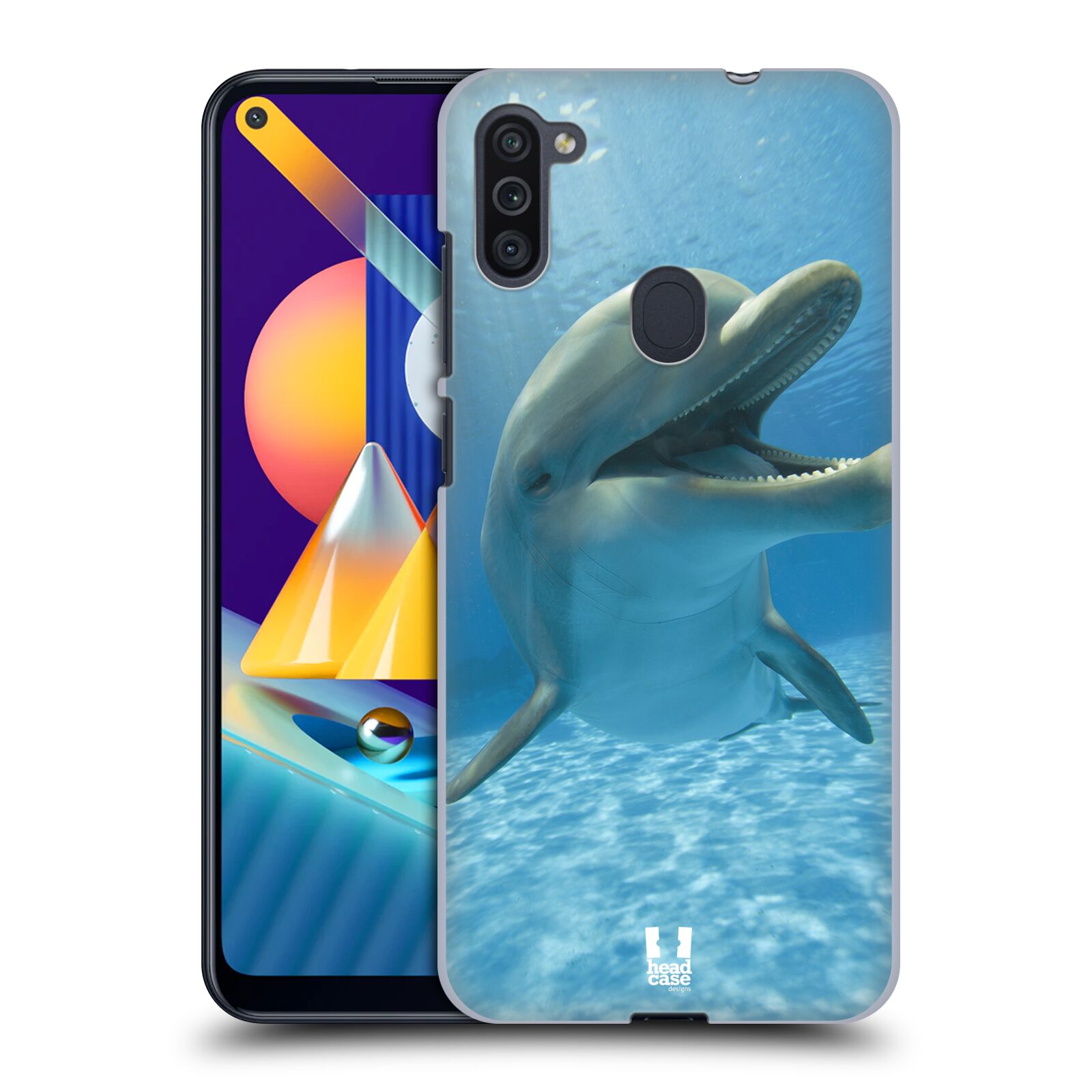 Zadní obal pro mobil Samsung Galaxy M11 - HEAD CASE - Svět zvířat delfín v moři