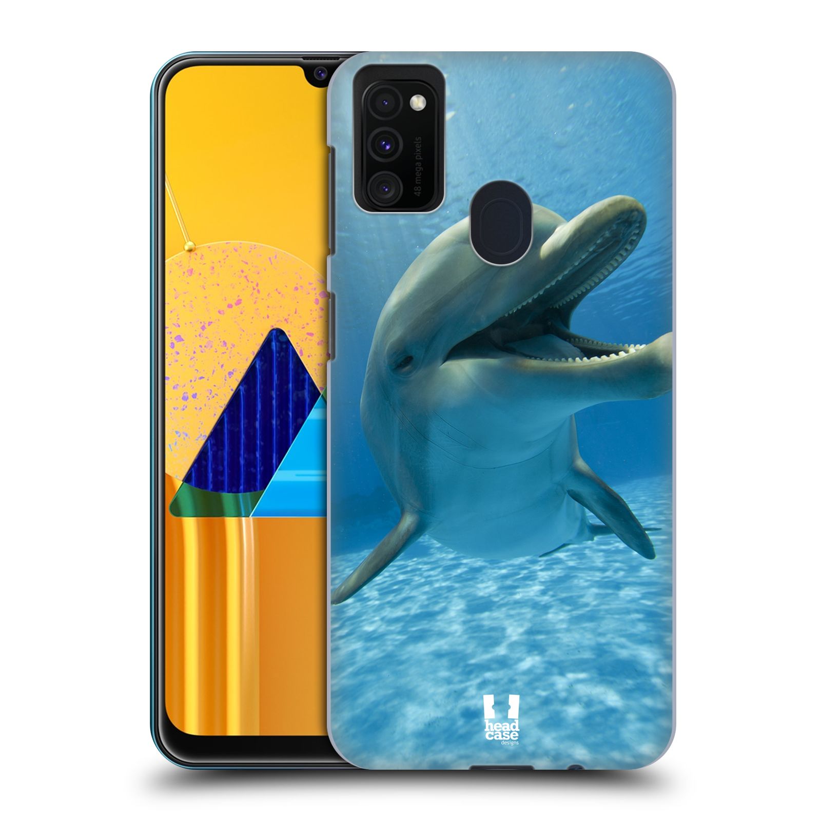 Zadní obal pro mobil Samsung Galaxy M21 - HEAD CASE - Svět zvířat delfín v moři