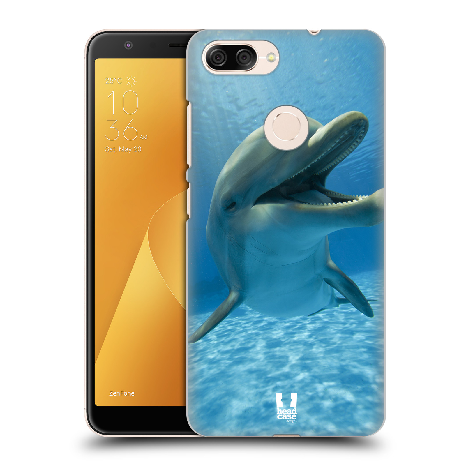 Zadní obal pro mobil Asus Zenfone Max Plus (M1) - HEAD CASE - Svět zvířat delfín v moři
