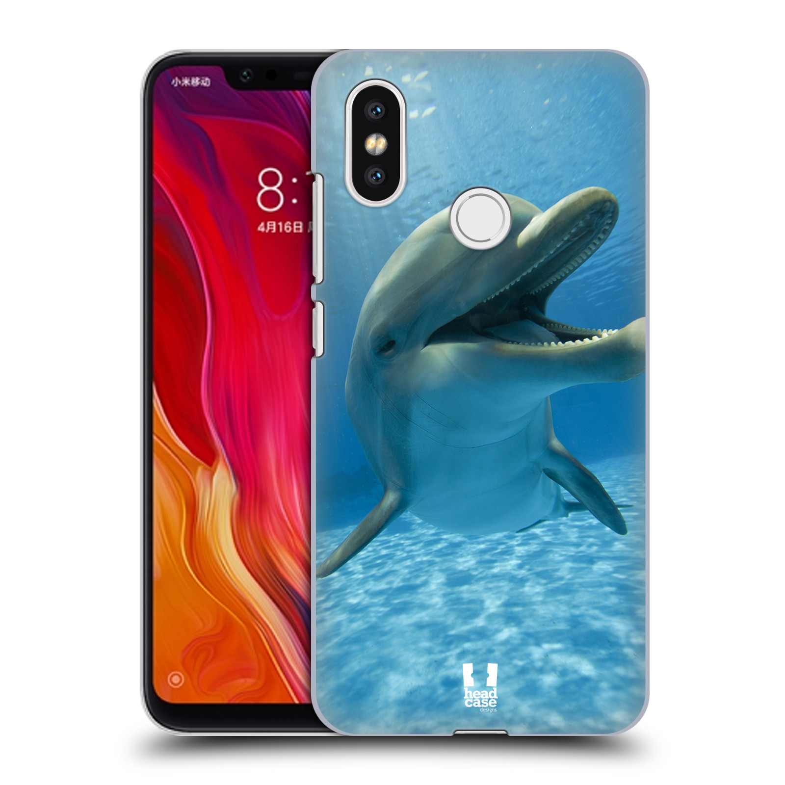 Zadní obal pro mobil Xiaomi Mi 8 - HEAD CASE - Svět zvířat delfín v moři