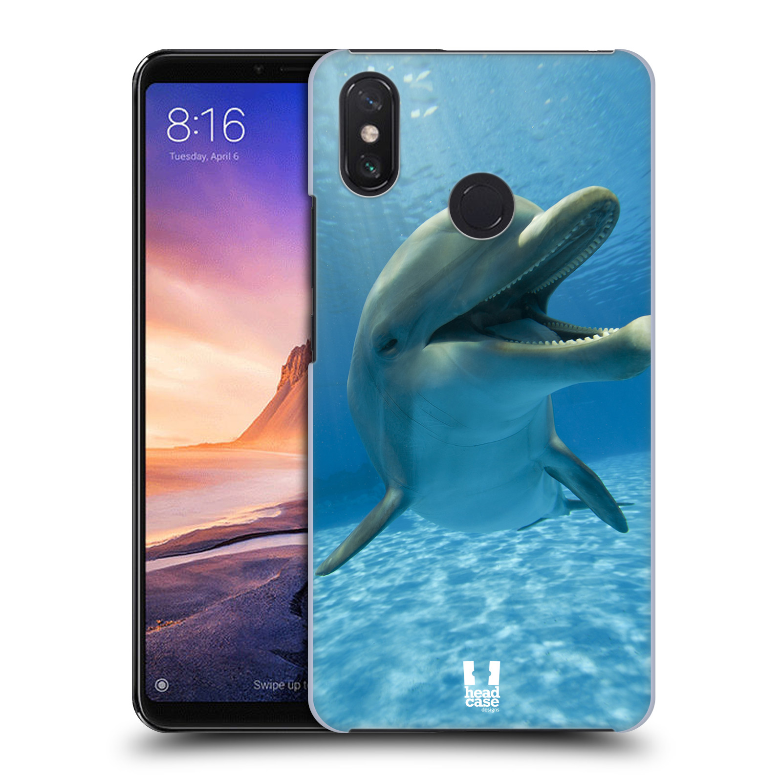 Zadní obal pro mobil Xiaomi Mi Max 3 - HEAD CASE - Svět zvířat delfín v moři