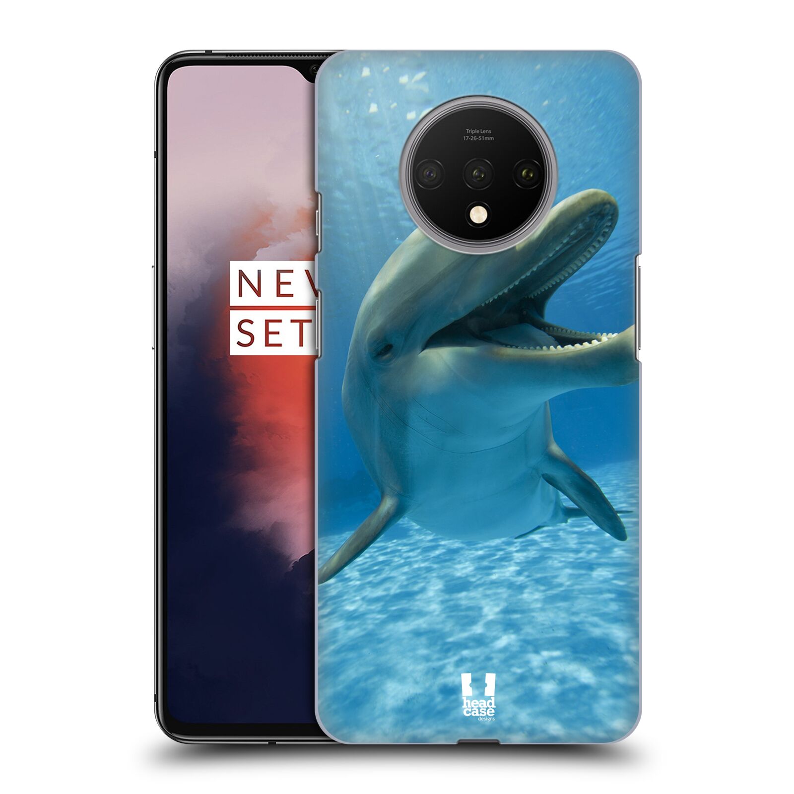 Zadní obal pro mobil OnePlus 7T - HEAD CASE - Svět zvířat delfín v moři