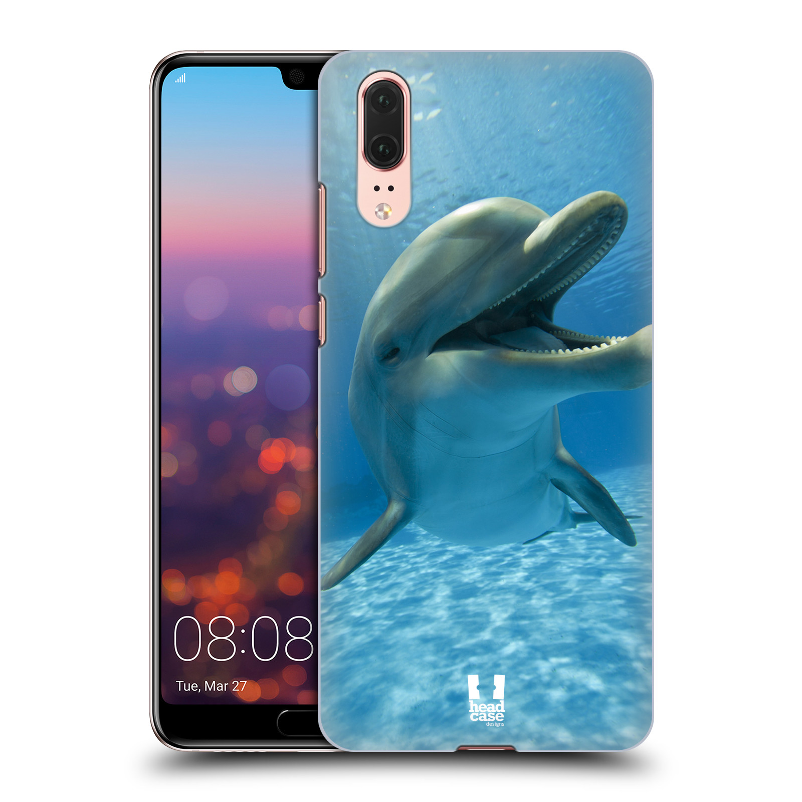 Zadní obal pro mobil Huawei P20 - HEAD CASE - Svět zvířat delfín v moři