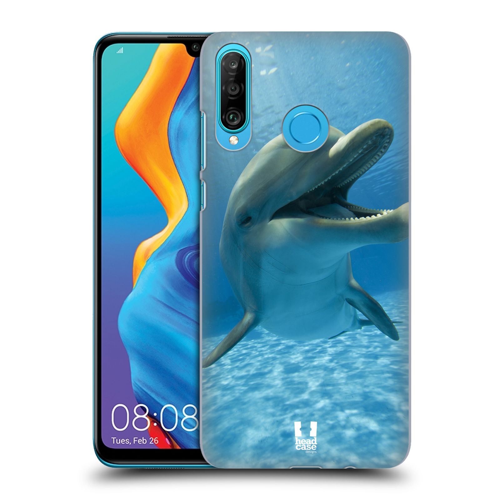 Zadní obal pro mobil Huawei P30 LITE - HEAD CASE - Svět zvířat delfín v moři