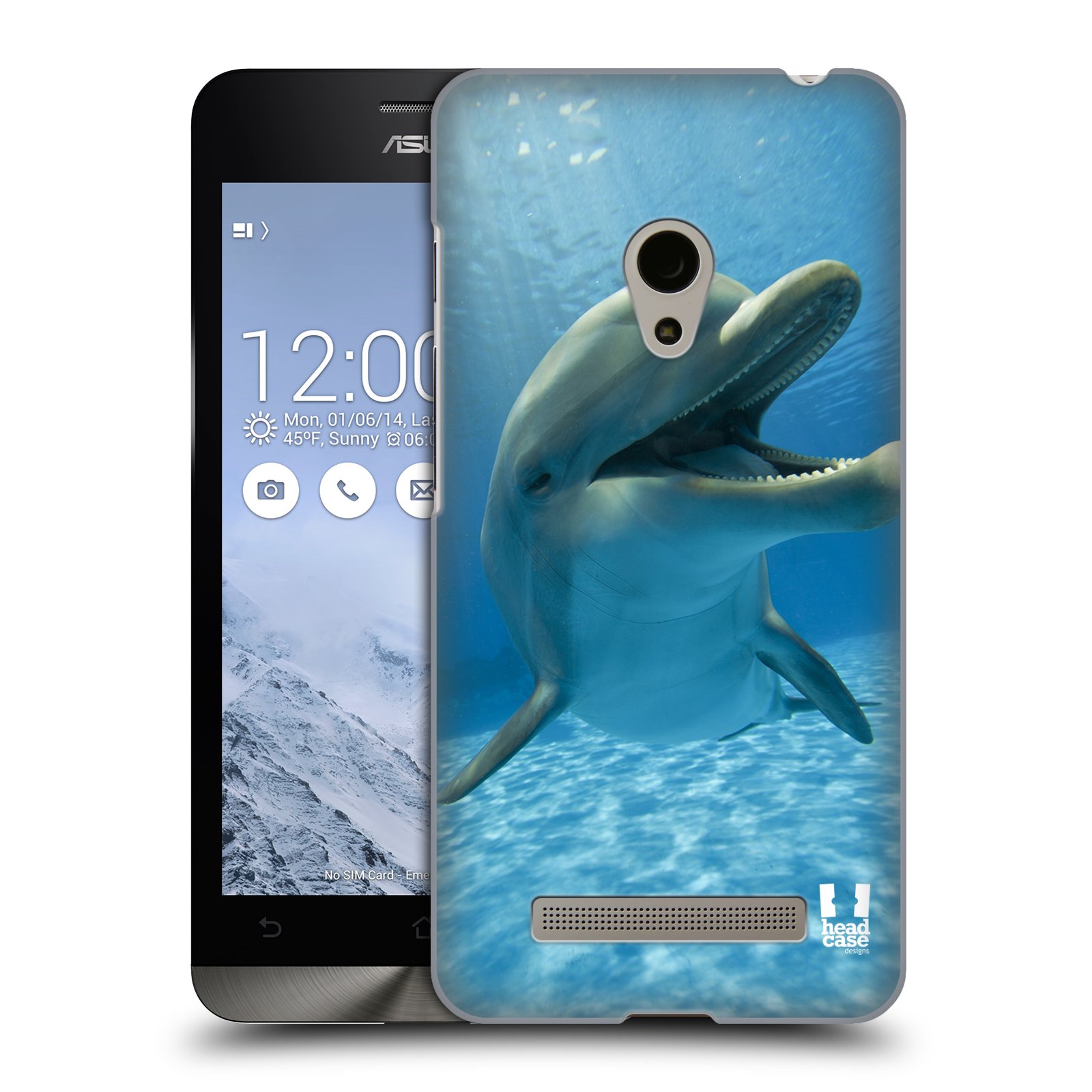 HEAD CASE plastový obal na mobil Asus Zenfone 5 vzor Divočina, Divoký život a zvířata foto MODRÁ DELFÍN