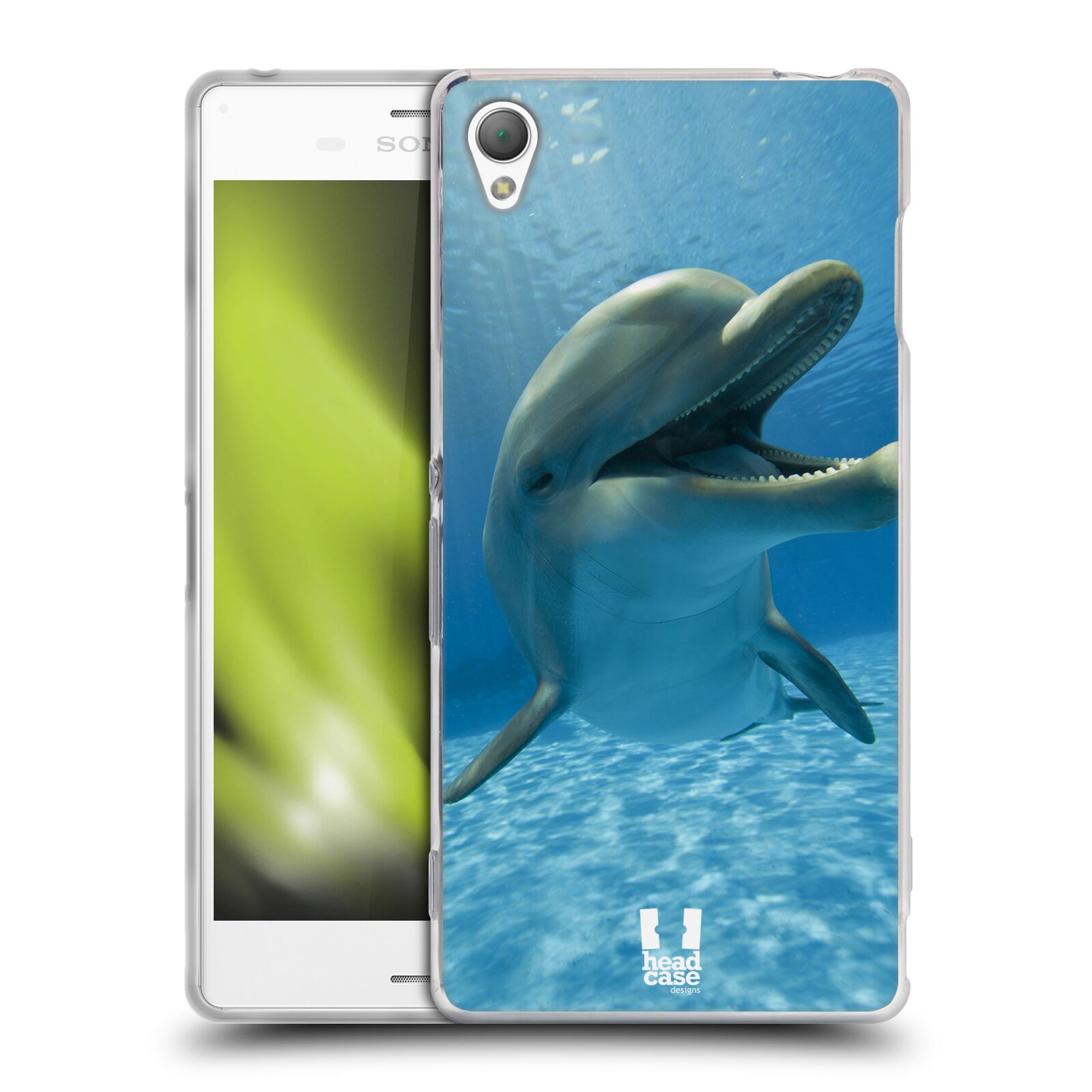 HEAD CASE silikonový obal na mobil Sony Xperia Z3 vzor Divočina, Divoký život a zvířata foto MODRÁ DELFÍN