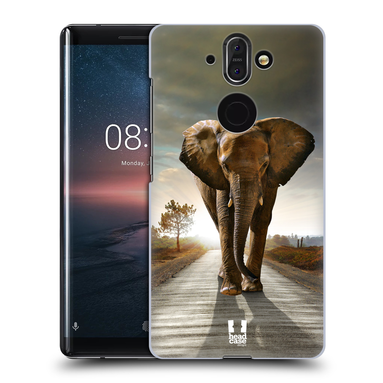 Zadní obal pro mobil Nokia 8 Sirocco - HEAD CASE - Svět zvířat kráčející slon