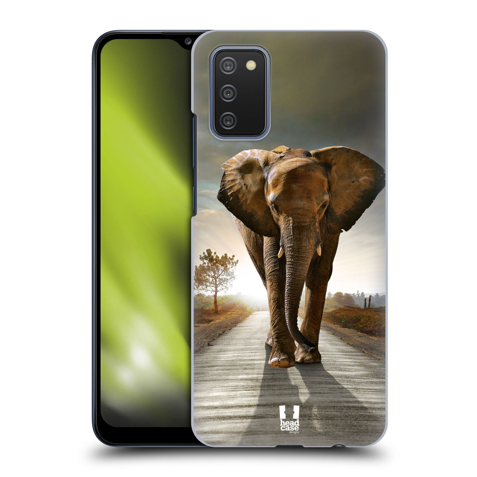 Zadní obal pro mobil Samsung Galaxy A02s - HEAD CASE - Svět zvířat kráčející slon