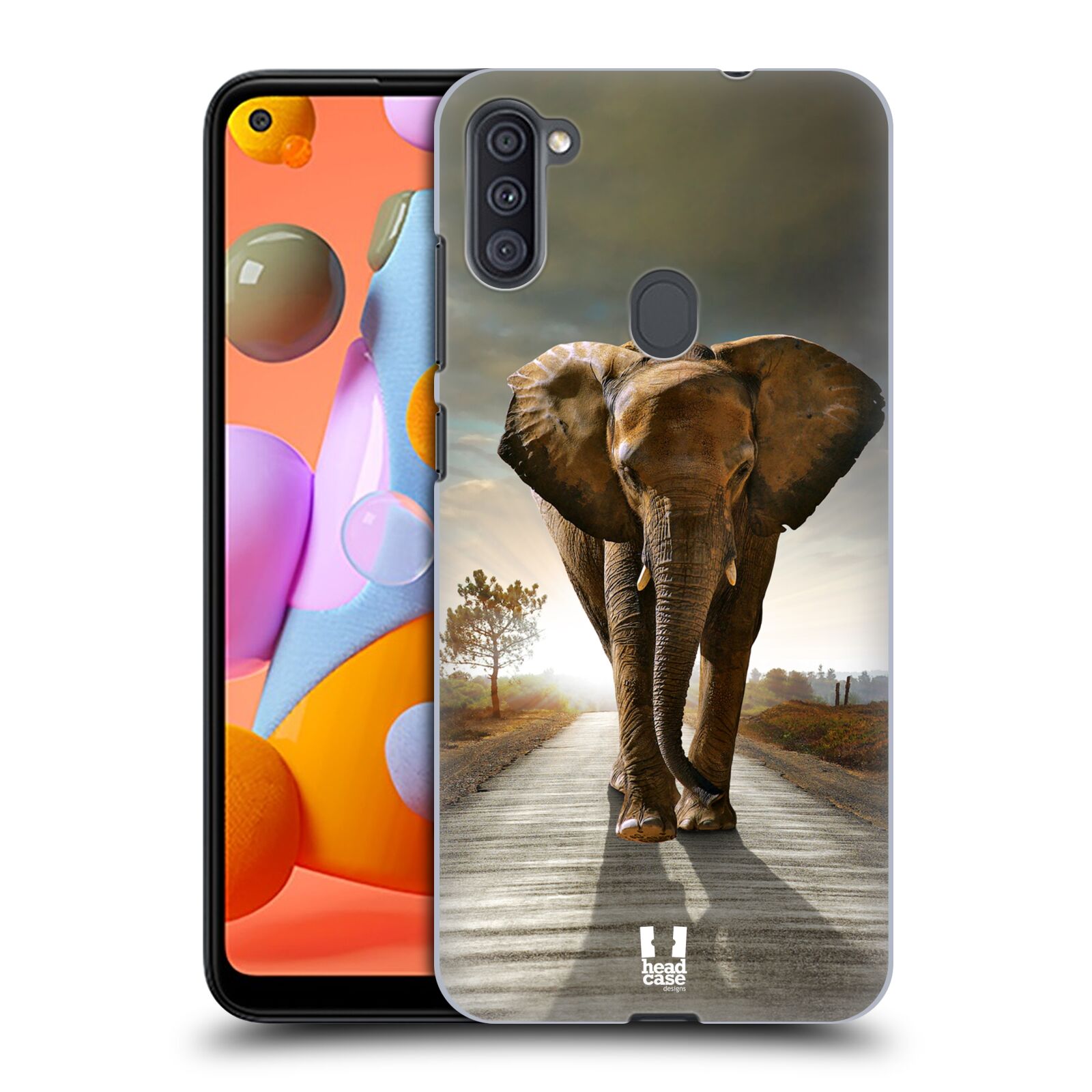 Zadní obal pro mobil Samsung Galaxy A11 - HEAD CASE - Svět zvířat kráčející slon