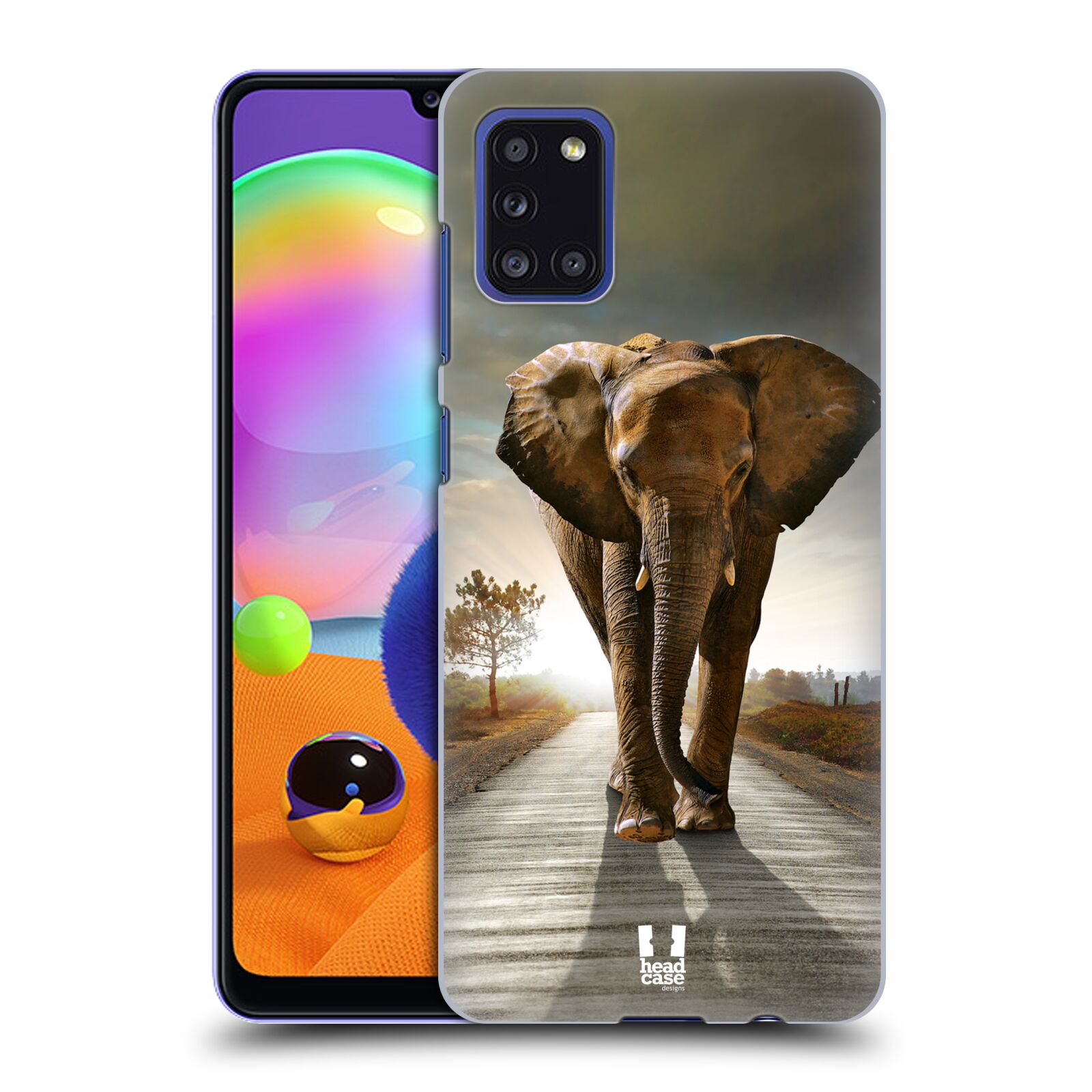 Zadní obal pro mobil Samsung Galaxy A31 - HEAD CASE - Svět zvířat kráčející slon