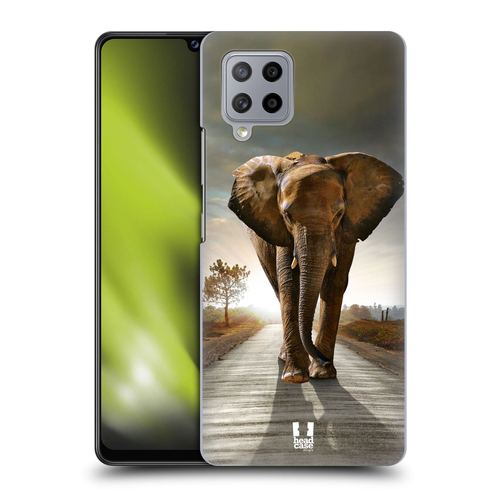 Zadní obal pro mobil Samsung Galaxy A42 5G - HEAD CASE - Svět zvířat kráčející slon