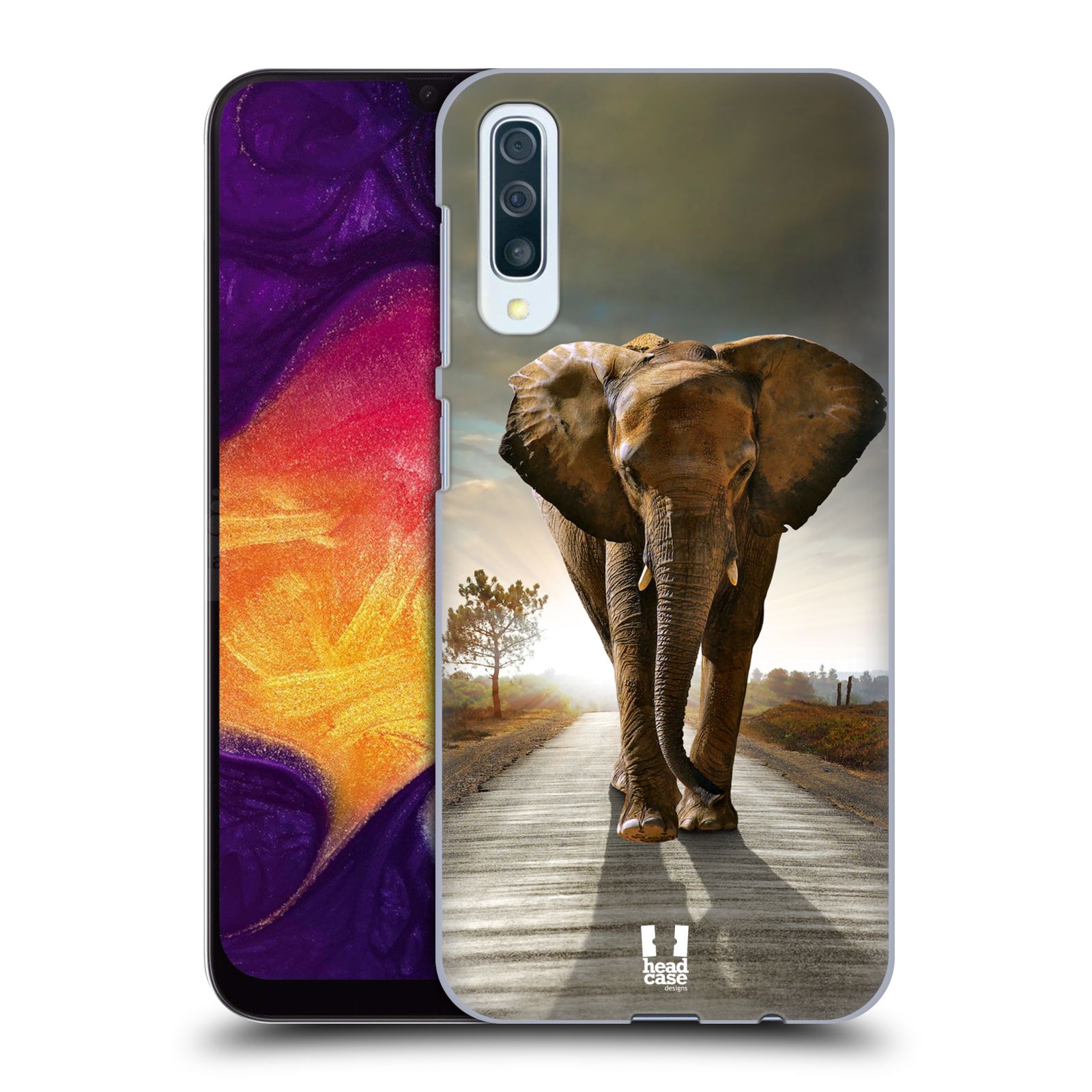 Zadní obal pro mobil Samsung Galaxy A50 / A30s - HEAD CASE - Svět zvířat kráčející slon