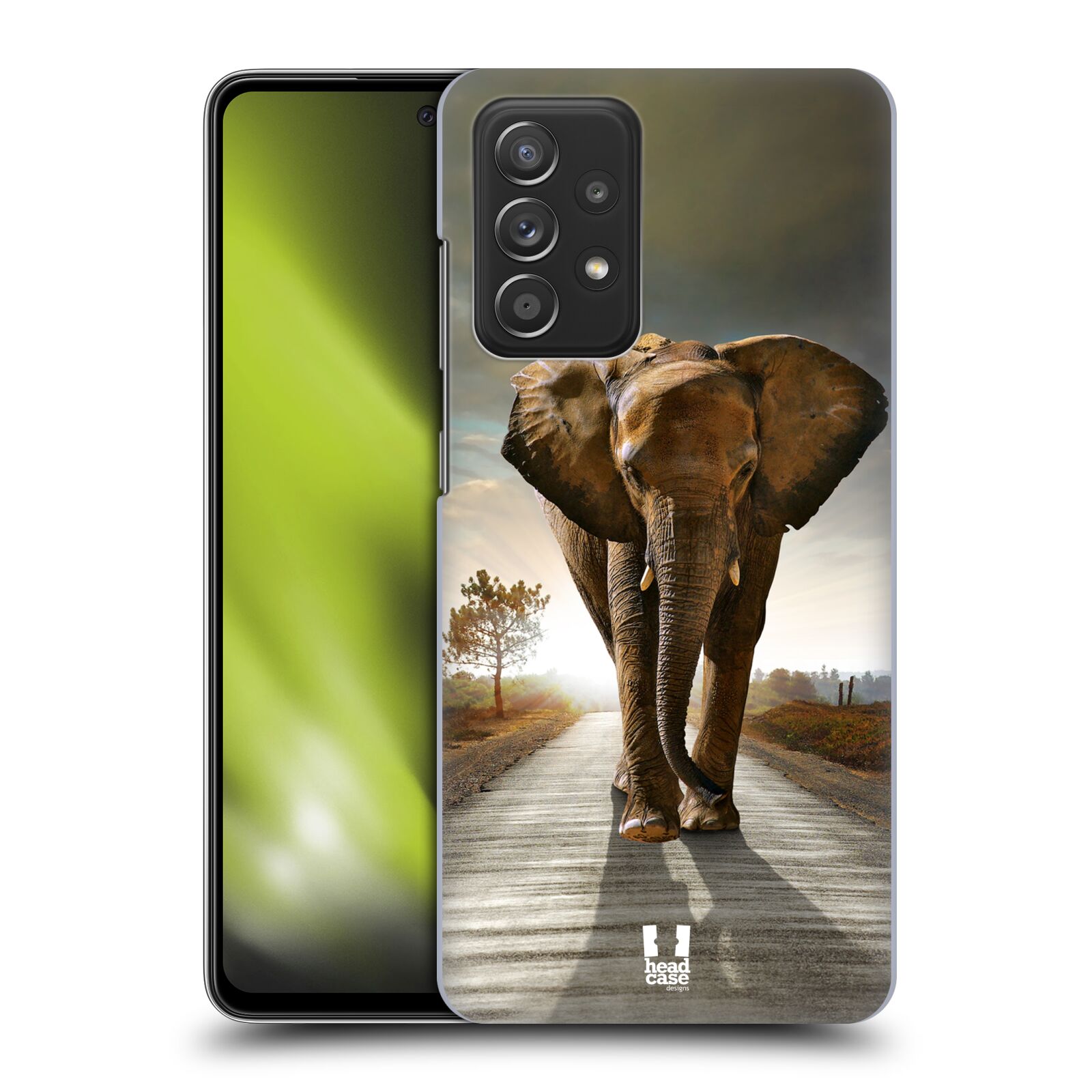 Zadní obal pro mobil Samsung Galaxy A52 / A52s / A52 5G - HEAD CASE - Svět zvířat kráčející slon