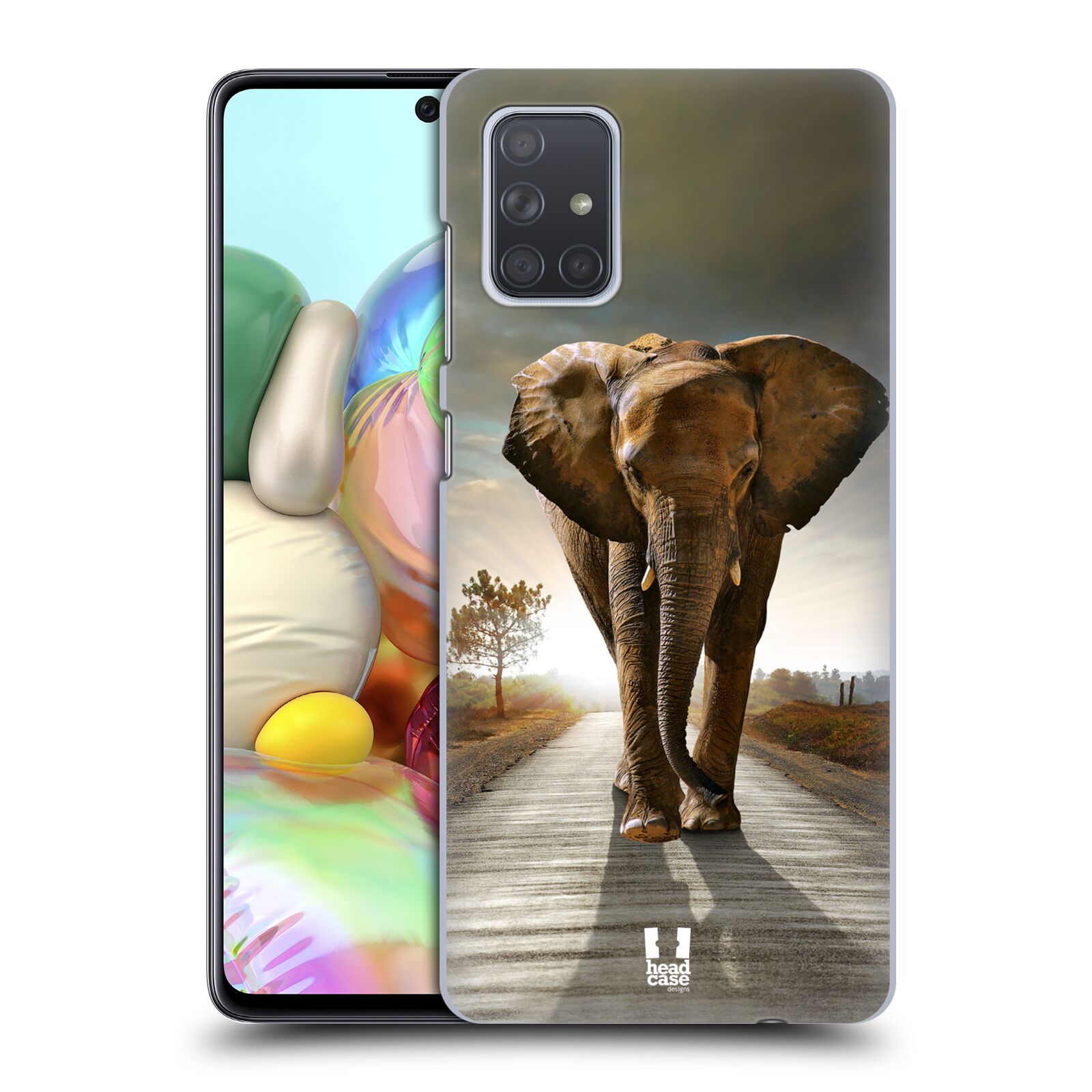 Zadní obal pro mobil Samsung Galaxy A71 - HEAD CASE - Svět zvířat kráčející slon