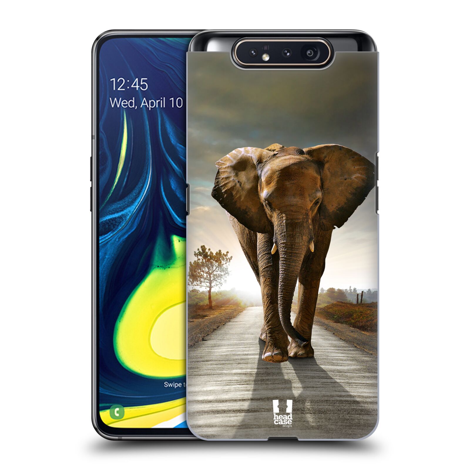 Zadní obal pro mobil Samsung Galaxy A80 - HEAD CASE - Svět zvířat kráčející slon