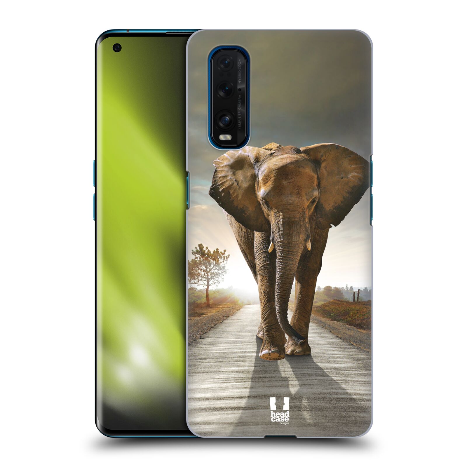 Zadní obal pro mobil Oppo Find X2 - HEAD CASE - Svět zvířat kráčející slon