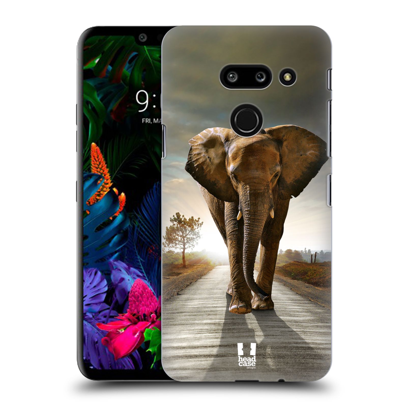 Zadní obal pro mobil LG G8 ThinQ - HEAD CASE - Svět zvířat kráčející slon