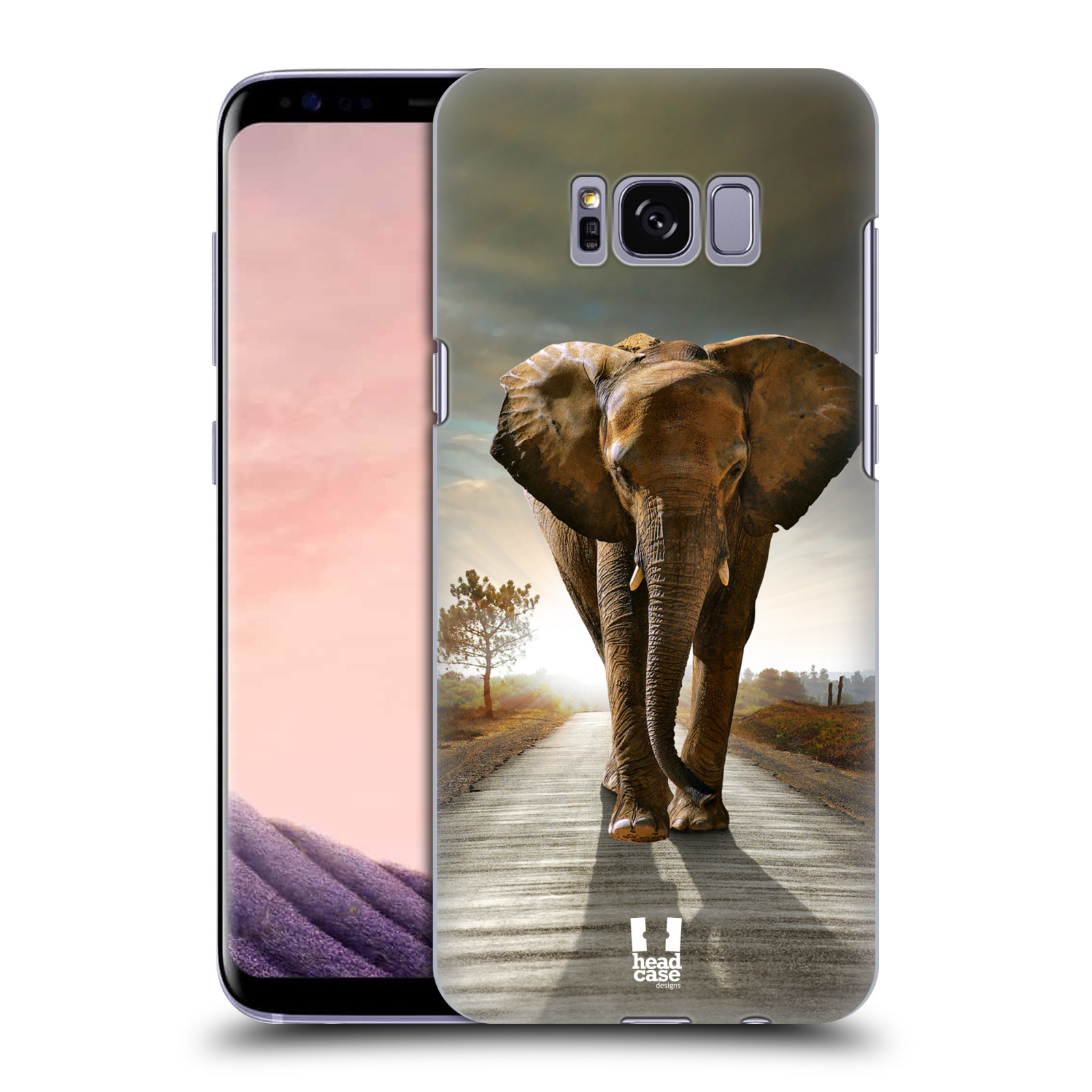 Zadní obal pro mobil Samsung Galaxy S8 - HEAD CASE - Svět zvířat kráčející slon