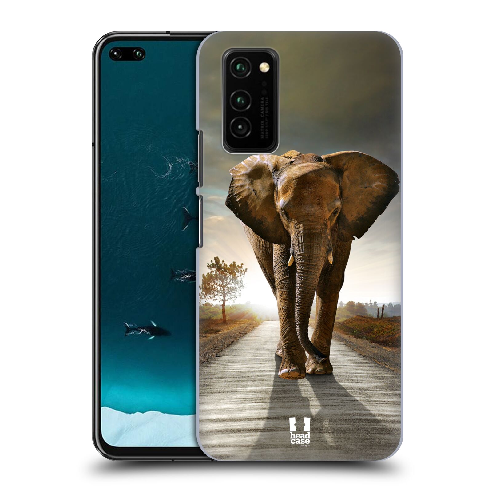 Zadní obal pro mobil Honor View 30 - HEAD CASE - Svět zvířat kráčející slon