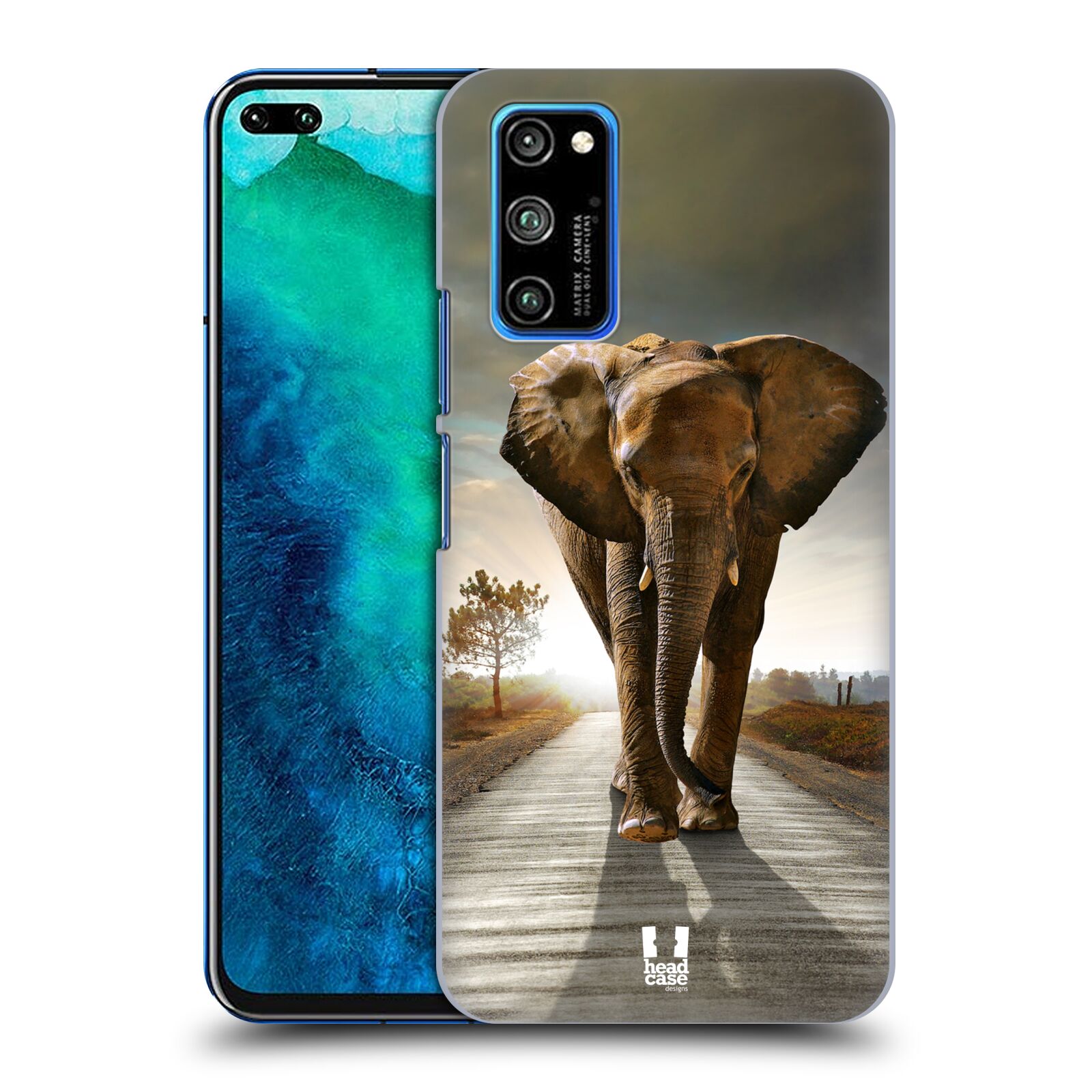 Zadní obal pro mobil Honor View 30 PRO - HEAD CASE - Svět zvířat kráčející slon