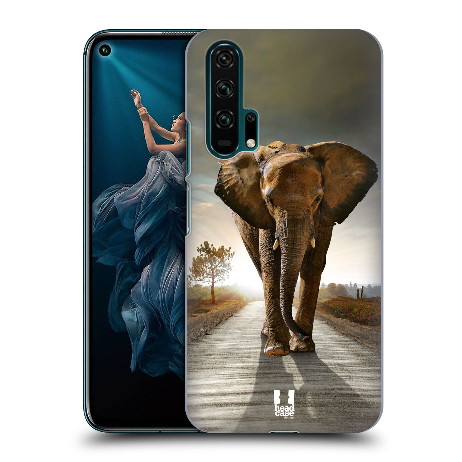 Zadní obal pro mobil Honor 20 PRO - HEAD CASE - Svět zvířat kráčející slon