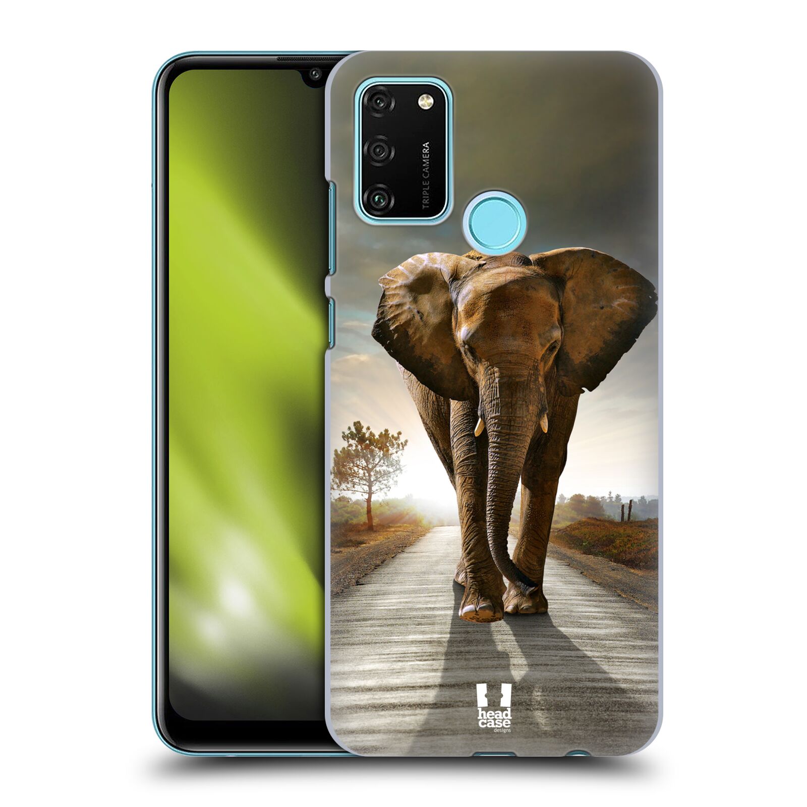 Zadní obal pro mobil Honor 9A - HEAD CASE - Svět zvířat kráčející slon