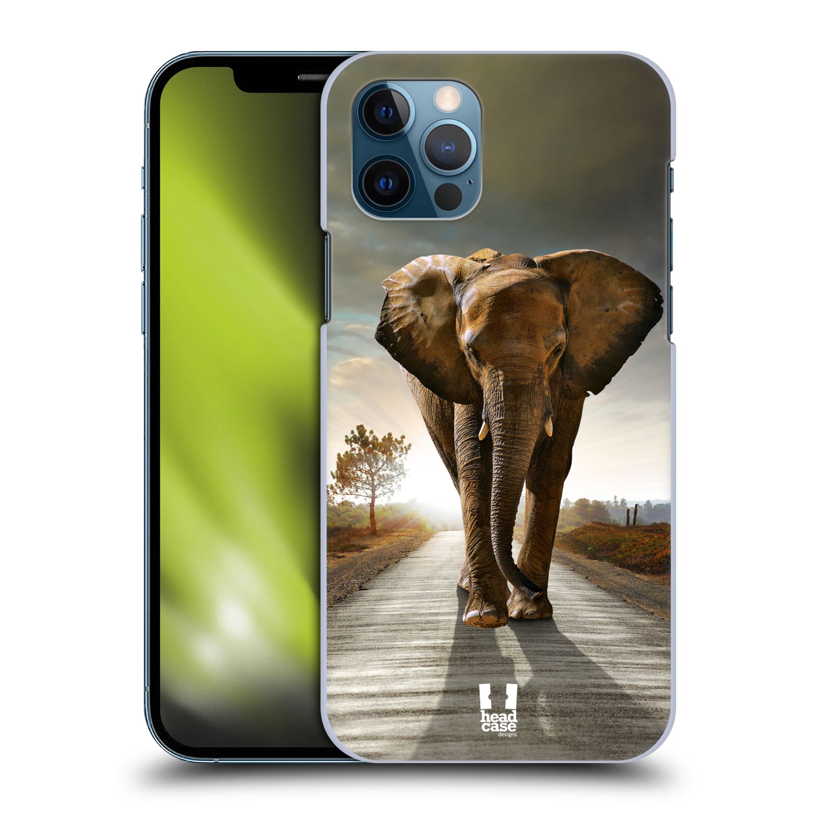 Zadní obal pro mobil Apple iPhone 12 / iPhone 12 Pro - HEAD CASE - Svět zvířat kráčející slon