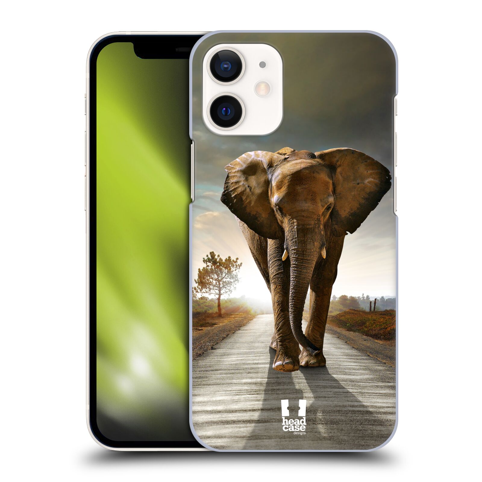 Zadní obal pro mobil Apple iPhone 12 MINI - HEAD CASE - Svět zvířat kráčející slon