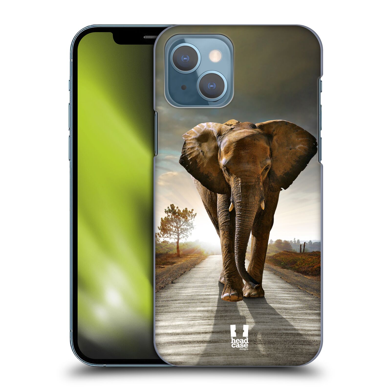 Zadní obal pro mobil Apple Iphone 13 - HEAD CASE - Svět zvířat kráčející slon