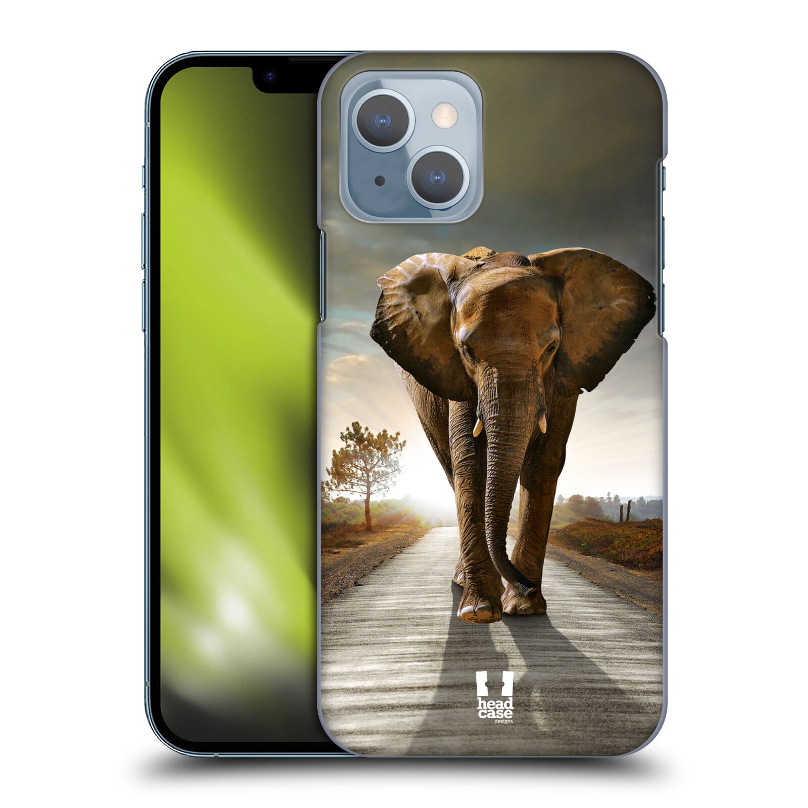 Zadní obal pro mobil Apple Iphone 14 - HEAD CASE - Svět zvířat kráčející slon