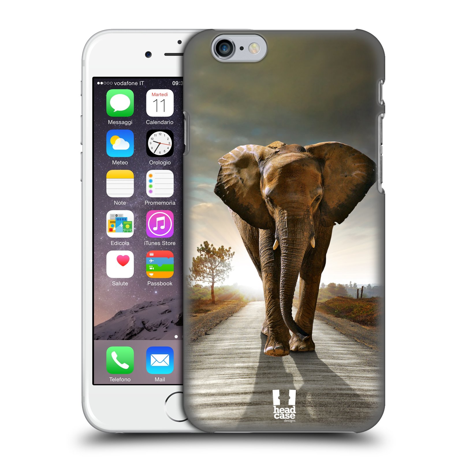 Zadní obal pro mobil Apple Iphone 6/6S - HEAD CASE - Svět zvířat kráčející slon