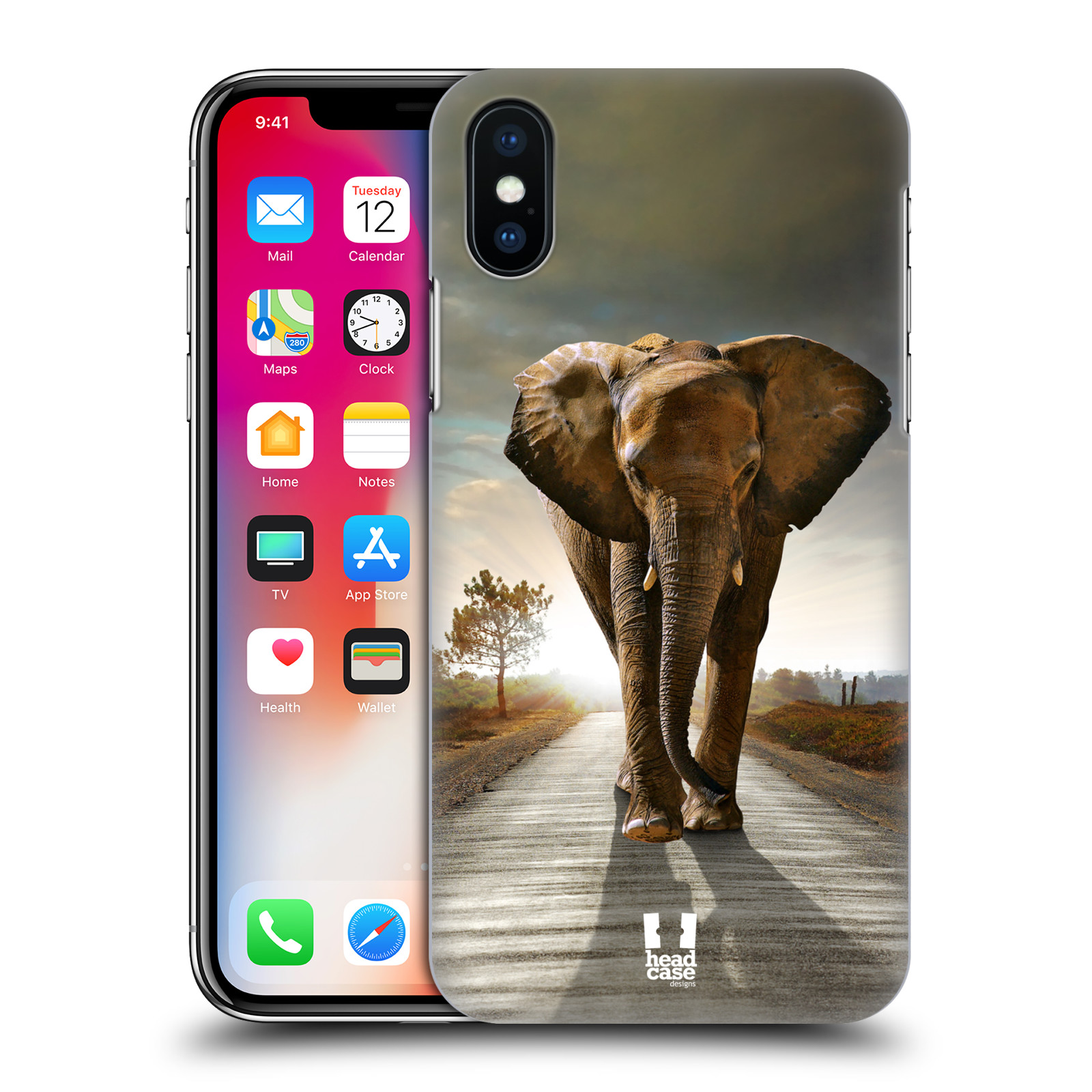 Zadní obal pro mobil Apple Iphone X / XS - HEAD CASE - Svět zvířat kráčející slon