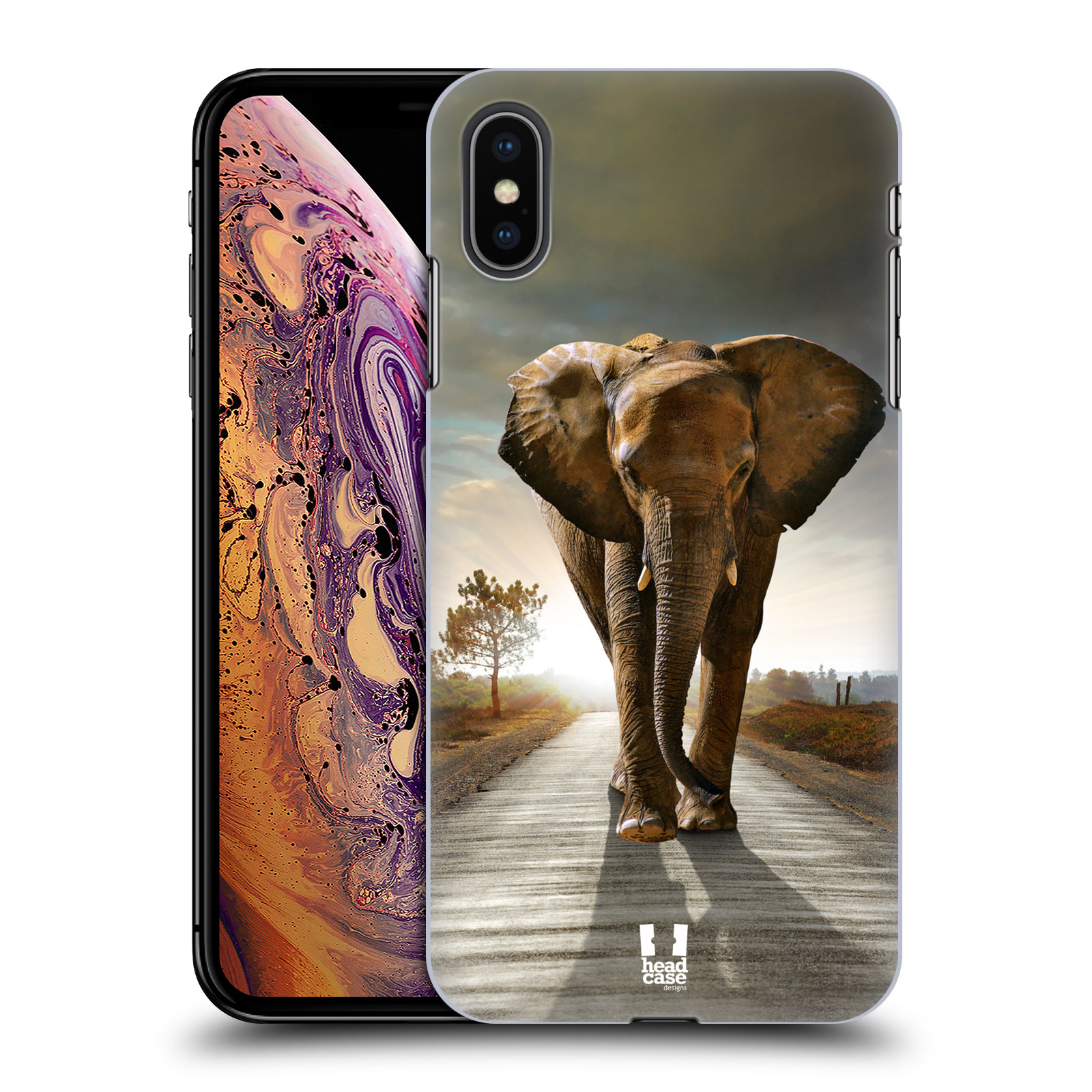 Zadní obal pro mobil Apple Iphone XS MAX - HEAD CASE - Svět zvířat kráčející slon