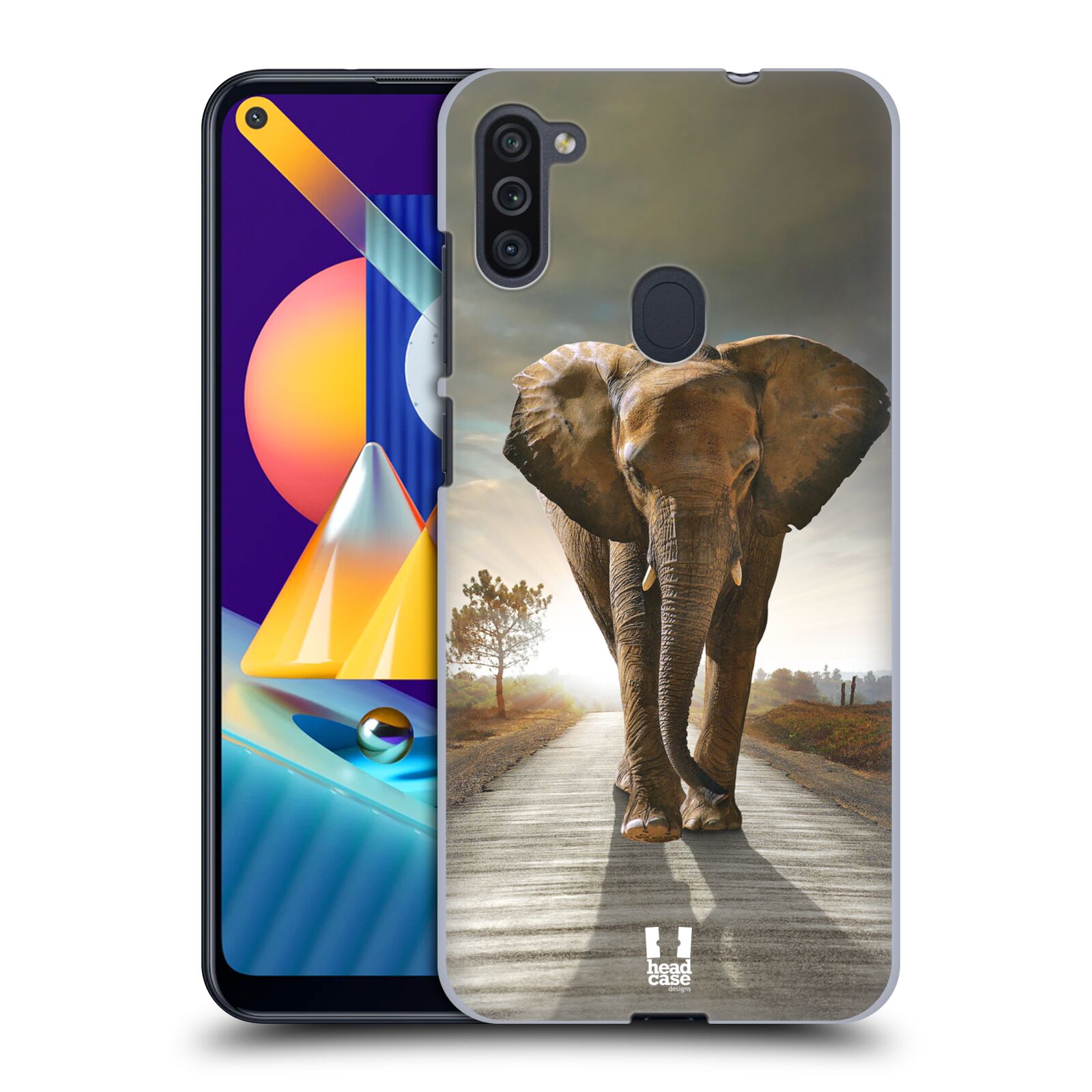 Zadní obal pro mobil Samsung Galaxy M11 - HEAD CASE - Svět zvířat kráčející slon