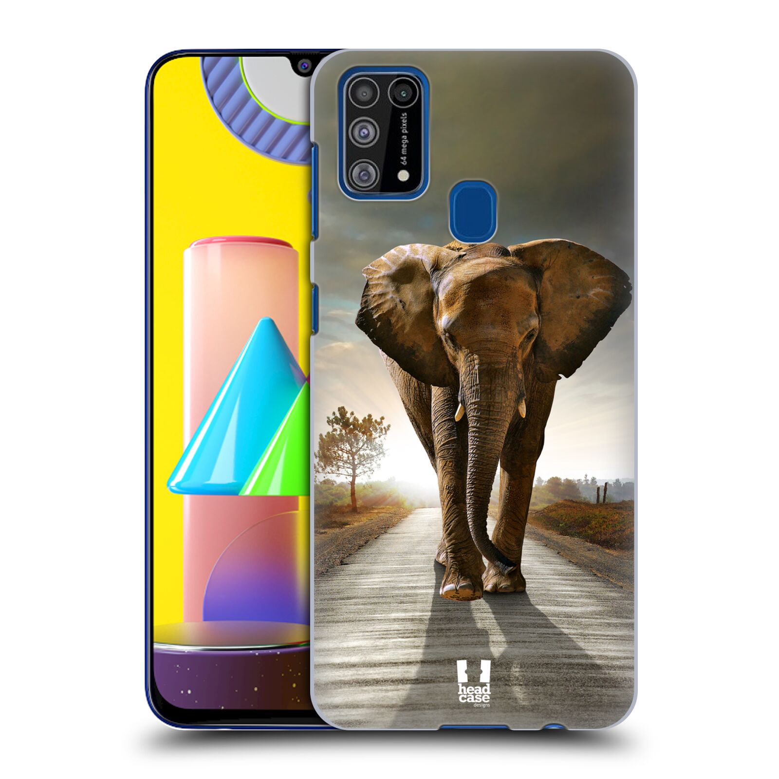 Zadní obal pro mobil Samsung Galaxy M31 - HEAD CASE - Svět zvířat kráčející slon