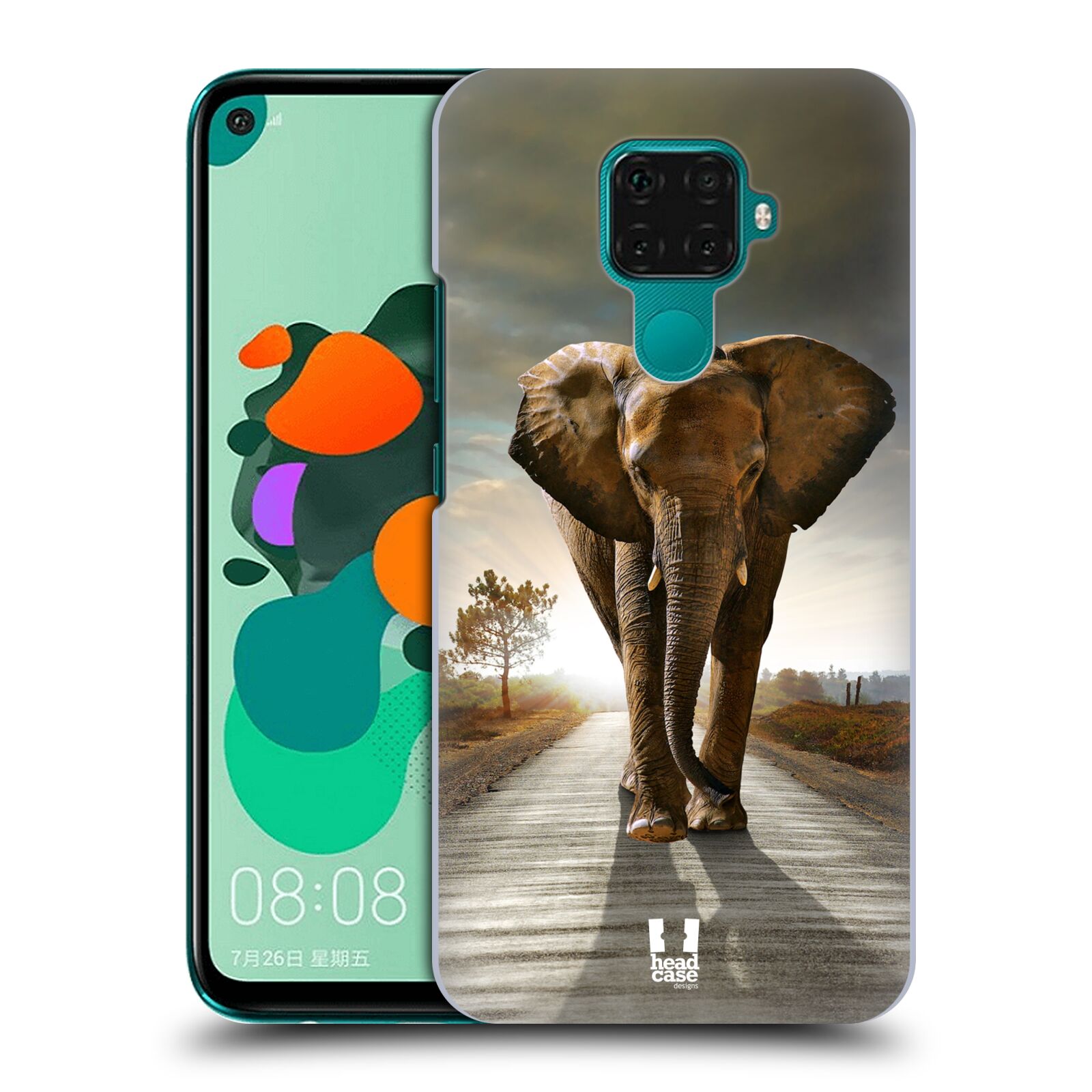 Zadní obal pro mobil Huawei Mate 30 LITE - HEAD CASE - Svět zvířat kráčející slon