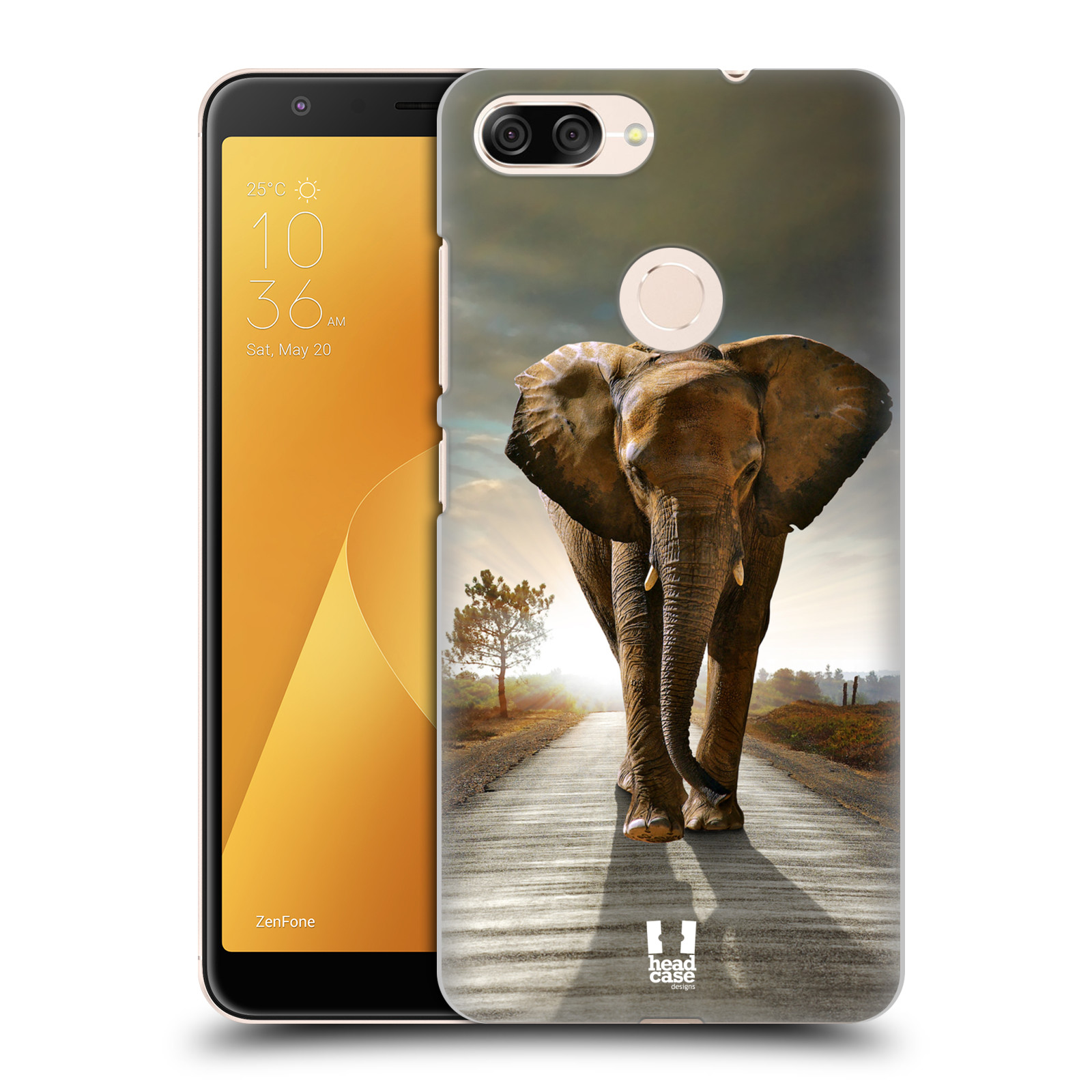 Zadní obal pro mobil Asus Zenfone Max Plus (M1) - HEAD CASE - Svět zvířat kráčející slon