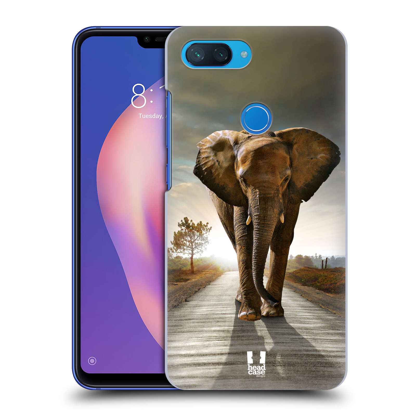 Zadní obal pro mobil Xiaomi Mi 8 LITE - HEAD CASE - Svět zvířat kráčející slon