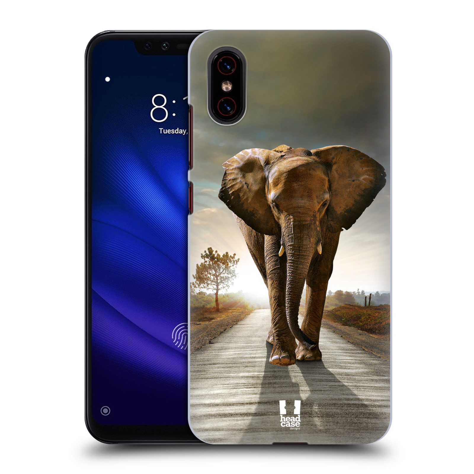 Zadní obal pro mobil Xiaomi Mi 8 PRO - HEAD CASE - Svět zvířat kráčející slon