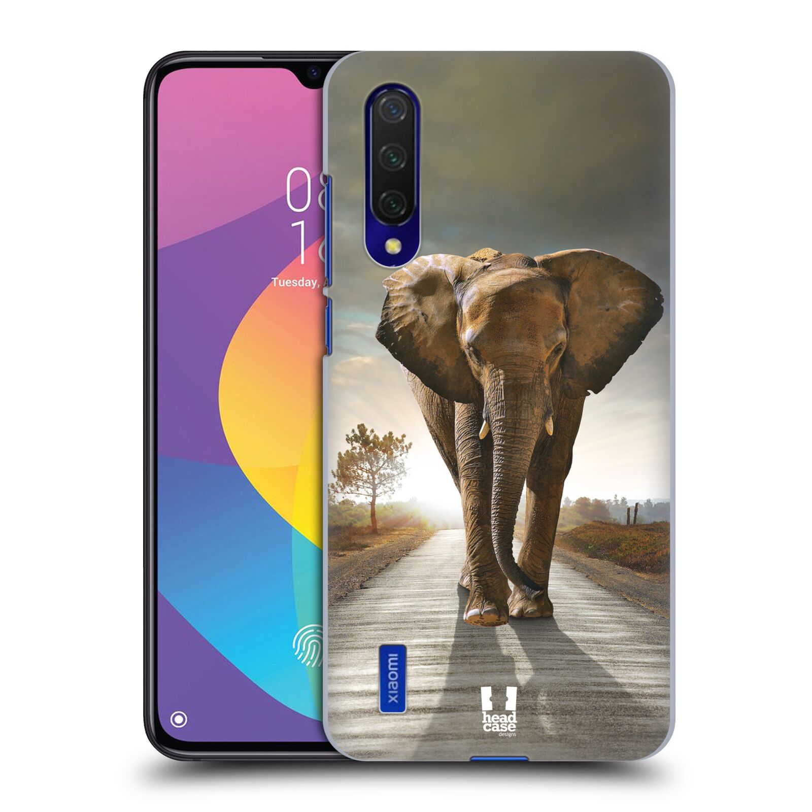 Zadní obal pro mobil Xiaomi Mi 9 LITE - HEAD CASE - Svět zvířat kráčející slon