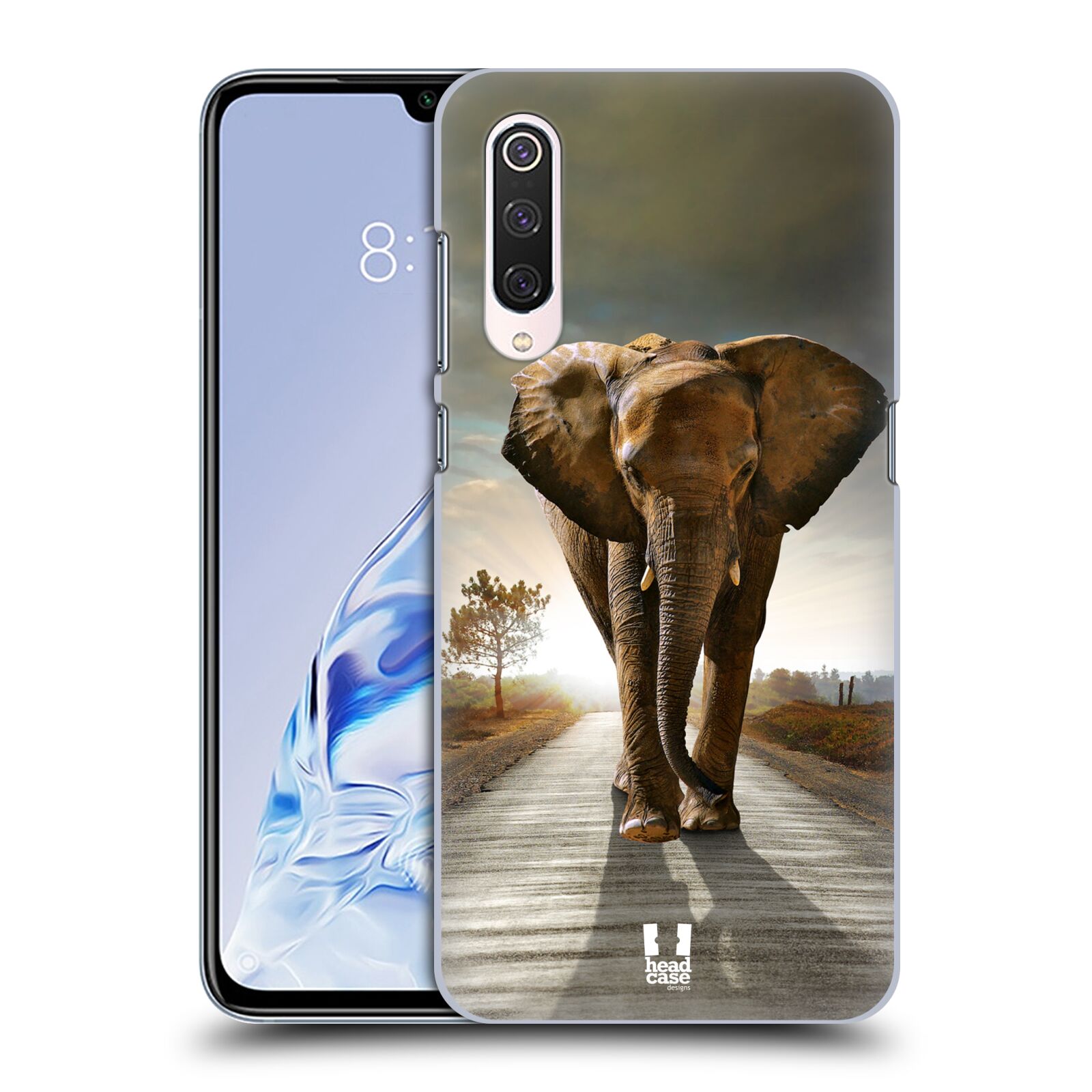 Zadní obal pro mobil Xiaomi Mi 9 PRO - HEAD CASE - Svět zvířat kráčející slon