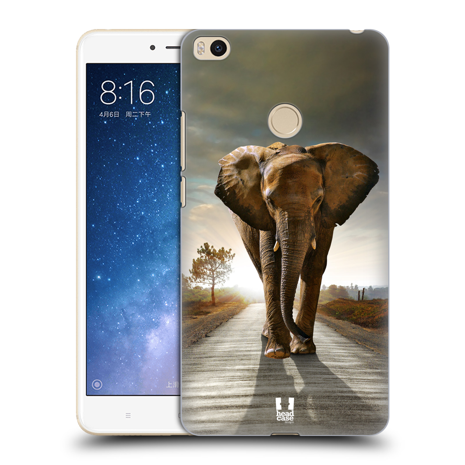 Zadní obal pro mobil Xiaomi Mi Max 2 - HEAD CASE - Svět zvířat kráčející slon