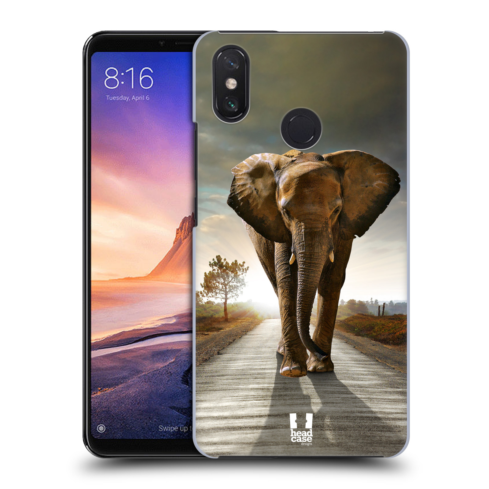 Zadní obal pro mobil Xiaomi Mi Max 3 - HEAD CASE - Svět zvířat kráčející slon