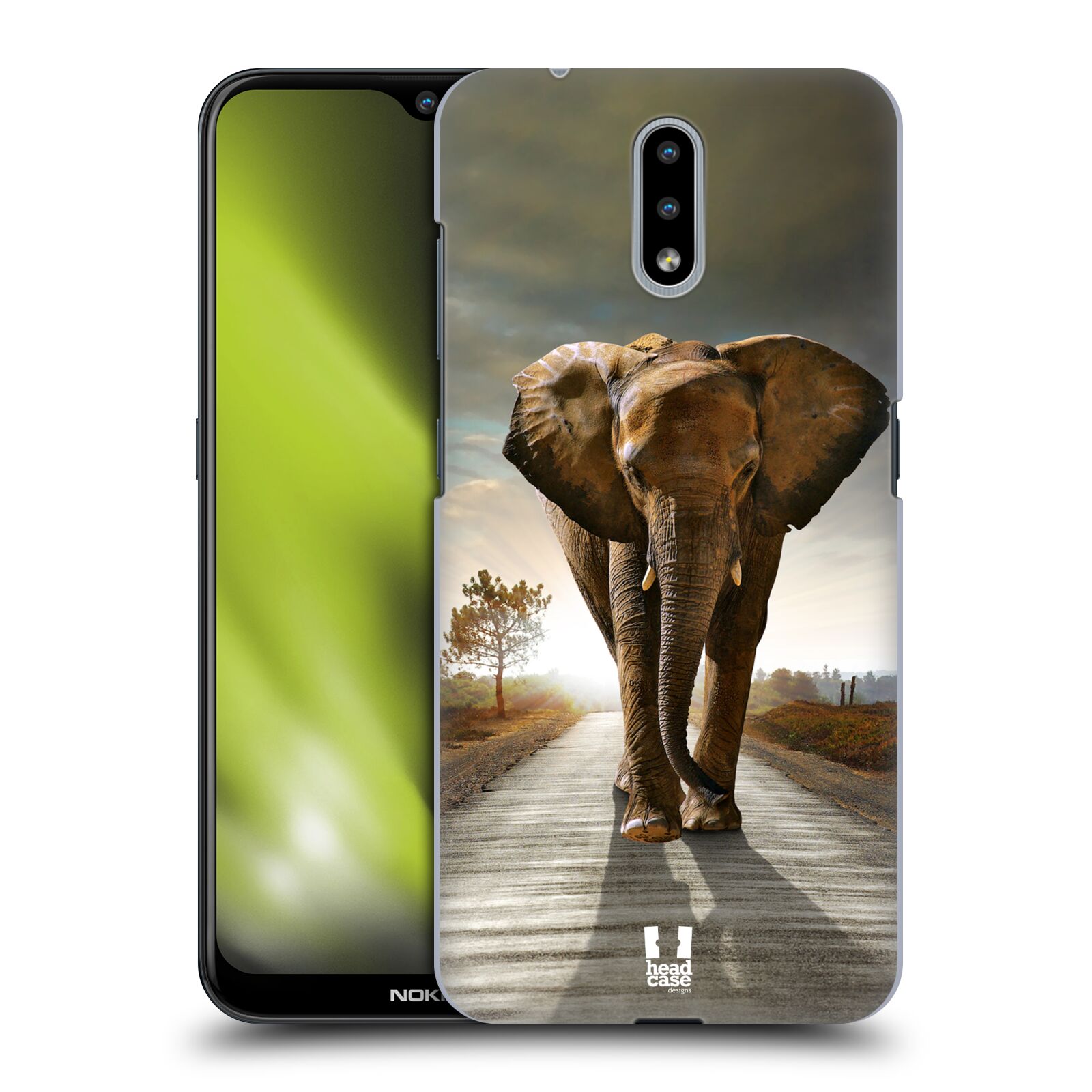 Zadní obal pro mobil Nokia 2.3 - HEAD CASE - Svět zvířat kráčející slon