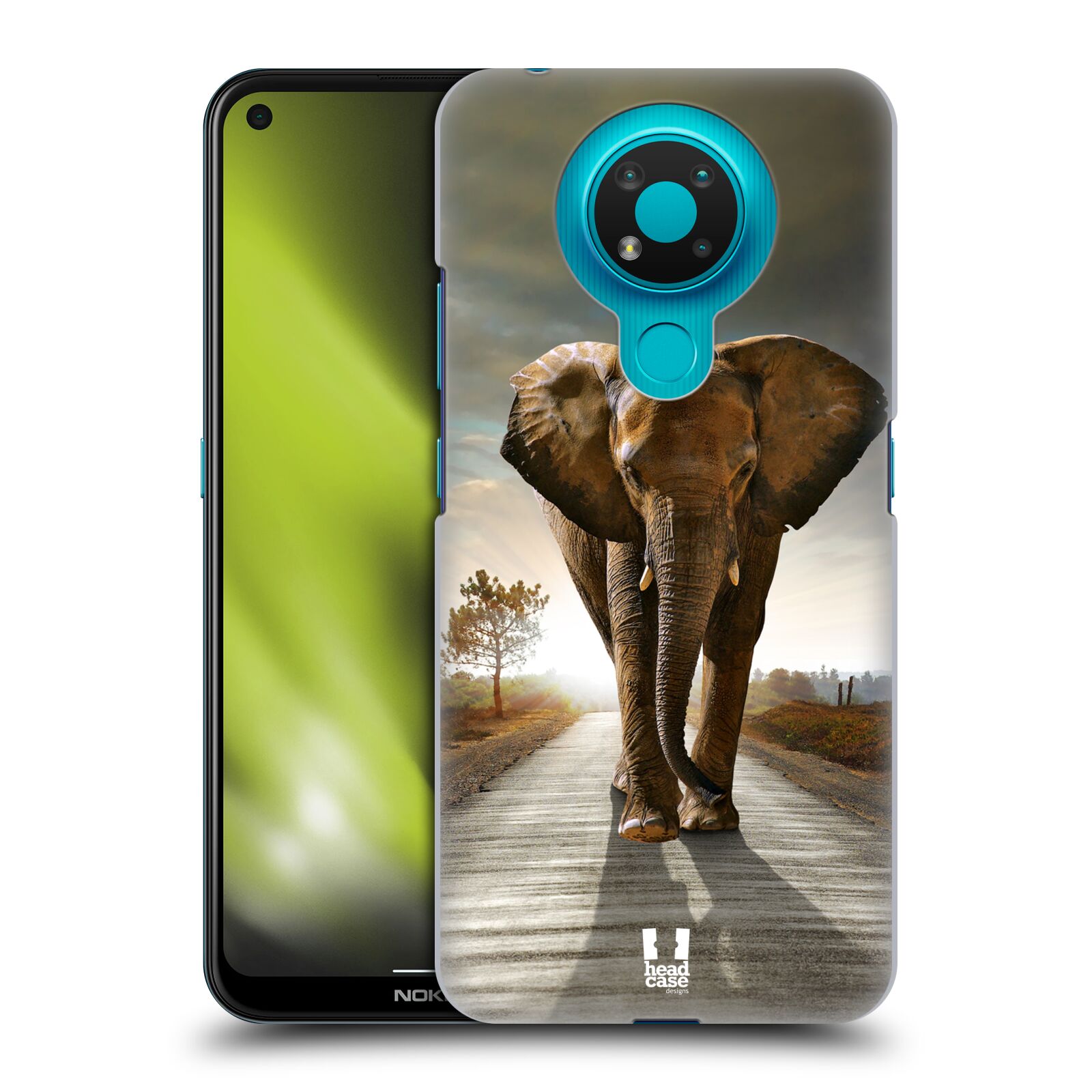 Zadní obal pro mobil Nokia 3.4 - HEAD CASE - Svět zvířat kráčející slon