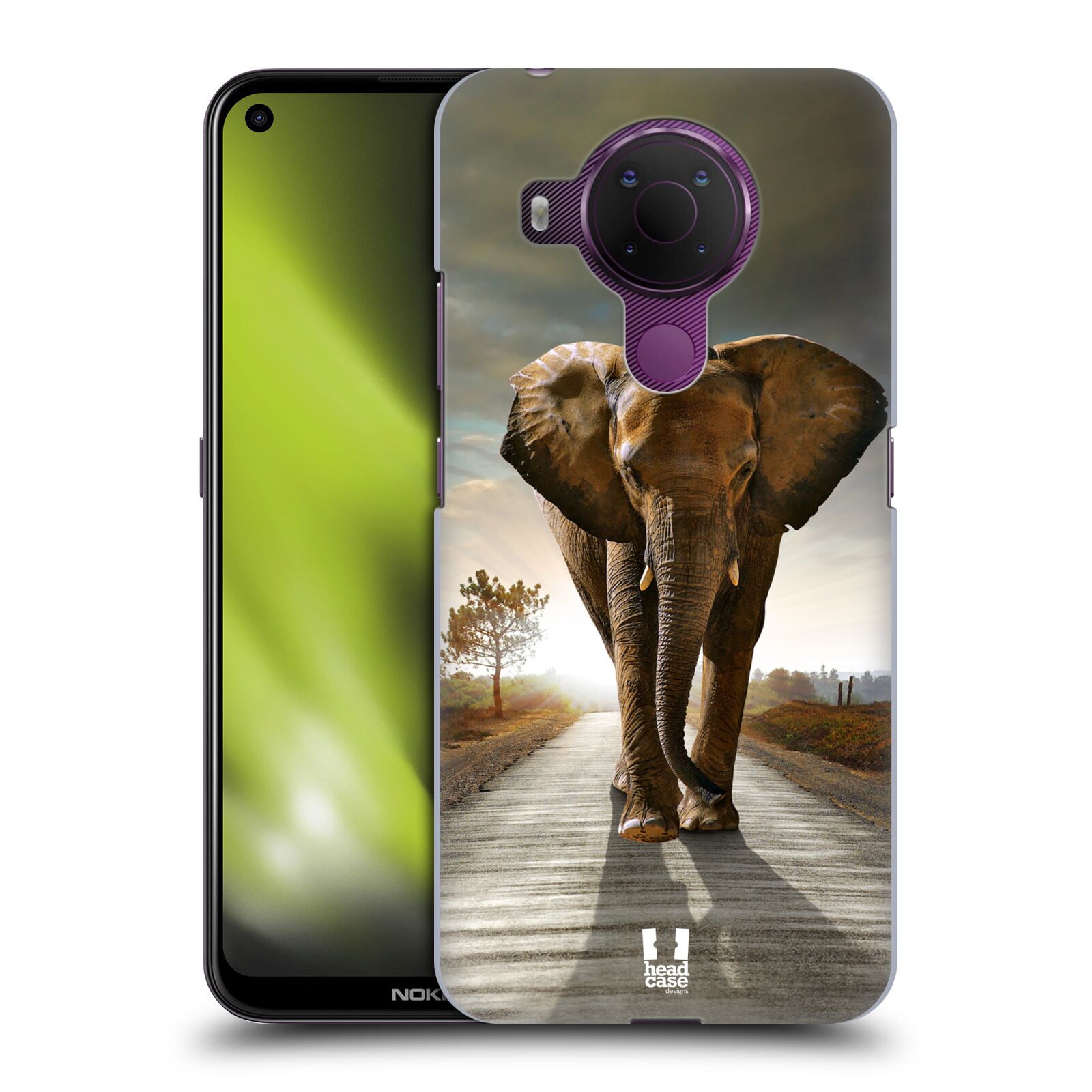 Zadní obal pro mobil Nokia 5.4 - HEAD CASE - Svět zvířat kráčející slon