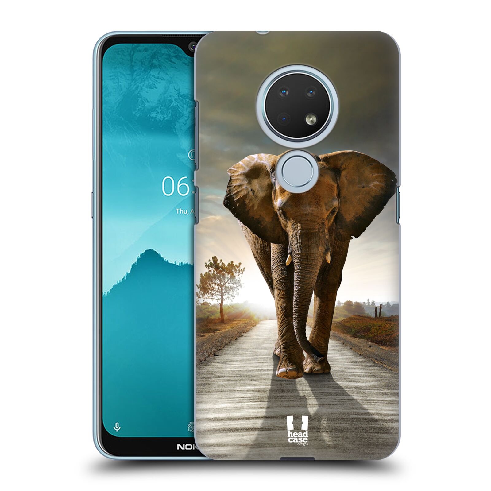 Pouzdro na mobil Nokia 6.2 - HEAD CASE - vzor Divočina, Divoký život a zvířata foto AFRIKA KRÁČEJÍCI SLON
